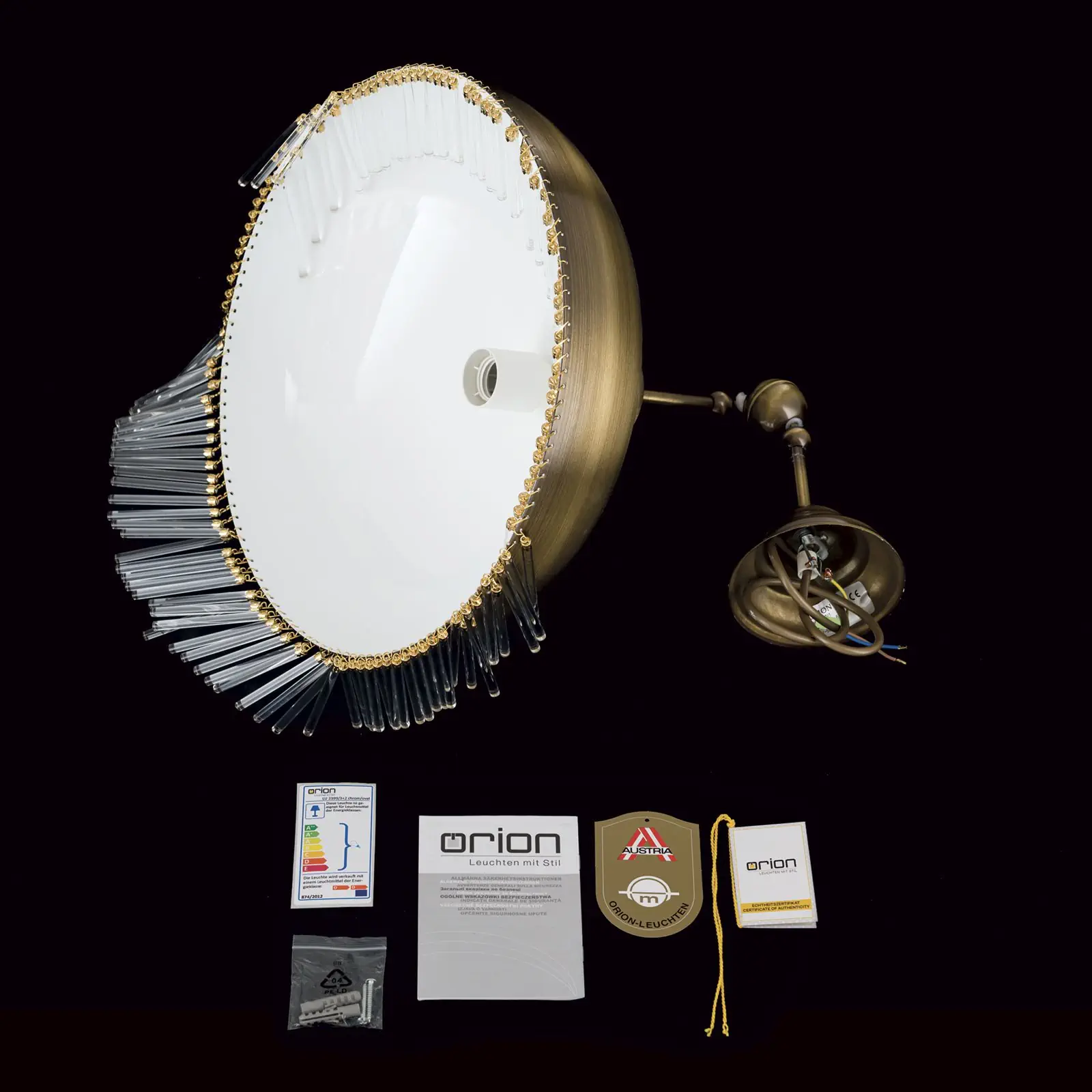 Viseća lampa STÄBCHENSERIE, antik mesing - 8