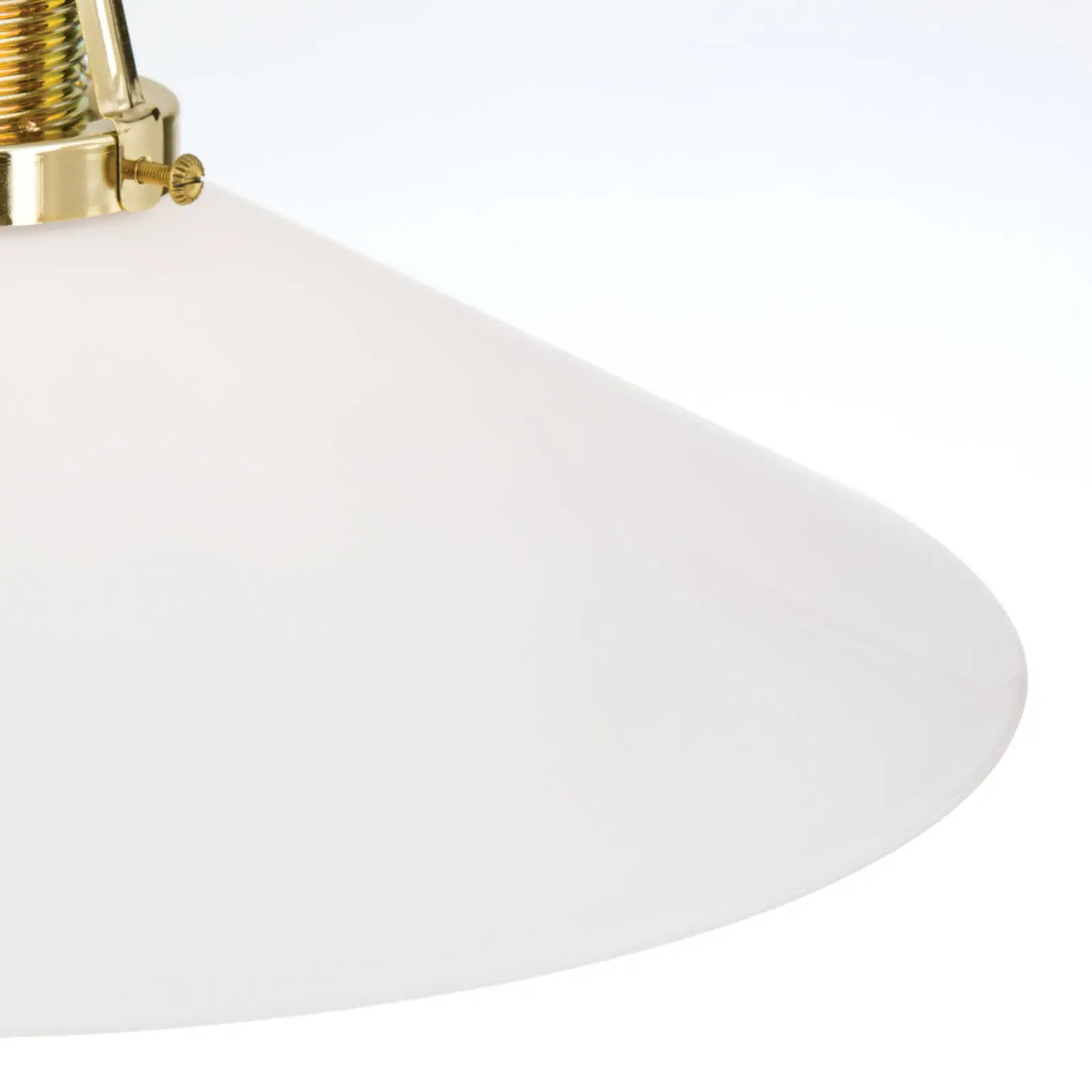 Pojedinačna viseća lampa ARTDESIGN, sjajni mesing, sa opalnim staklom, 30cm - 6