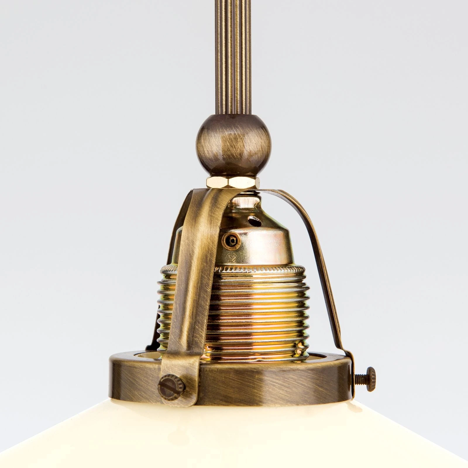 Viseća lampa ARTDESIGN, 1 izvora svetla, antik mesing, šampanj staklo, Ø 30 cm - 6