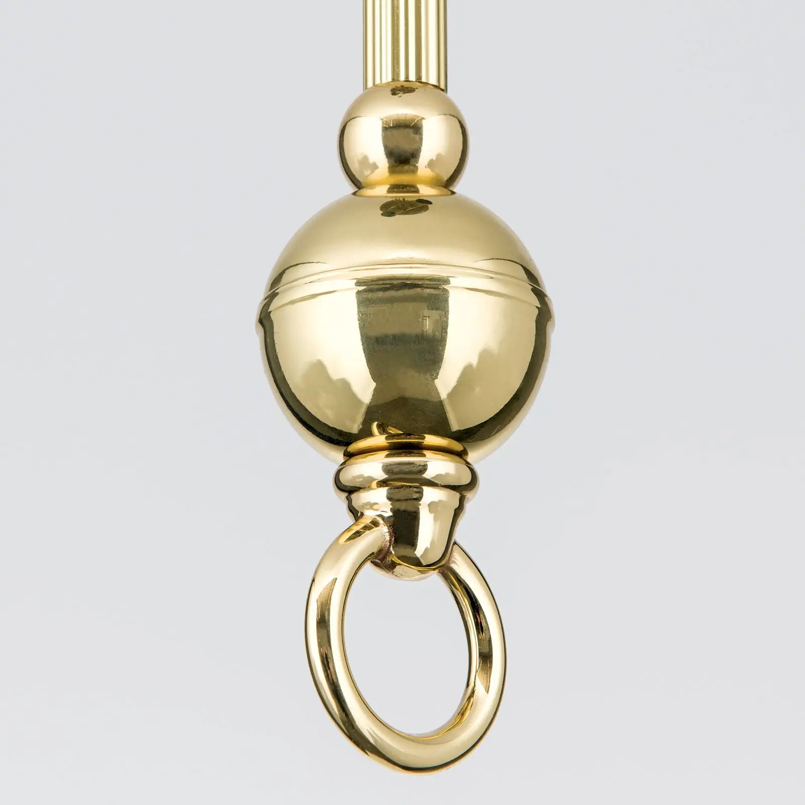 Potezni viseći nosač za tekstilne abažure, mesing - 5