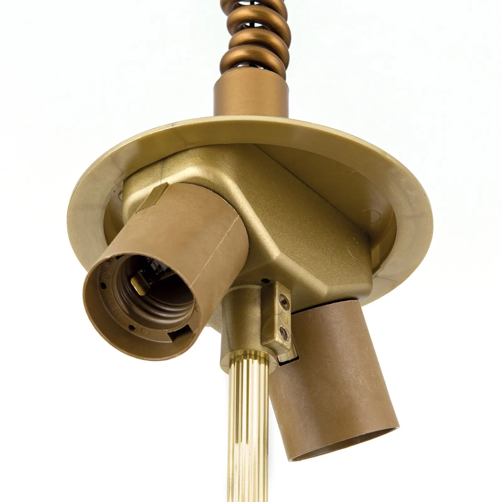 Potezni viseći nosač za tekstilne abažure, mesing - 6