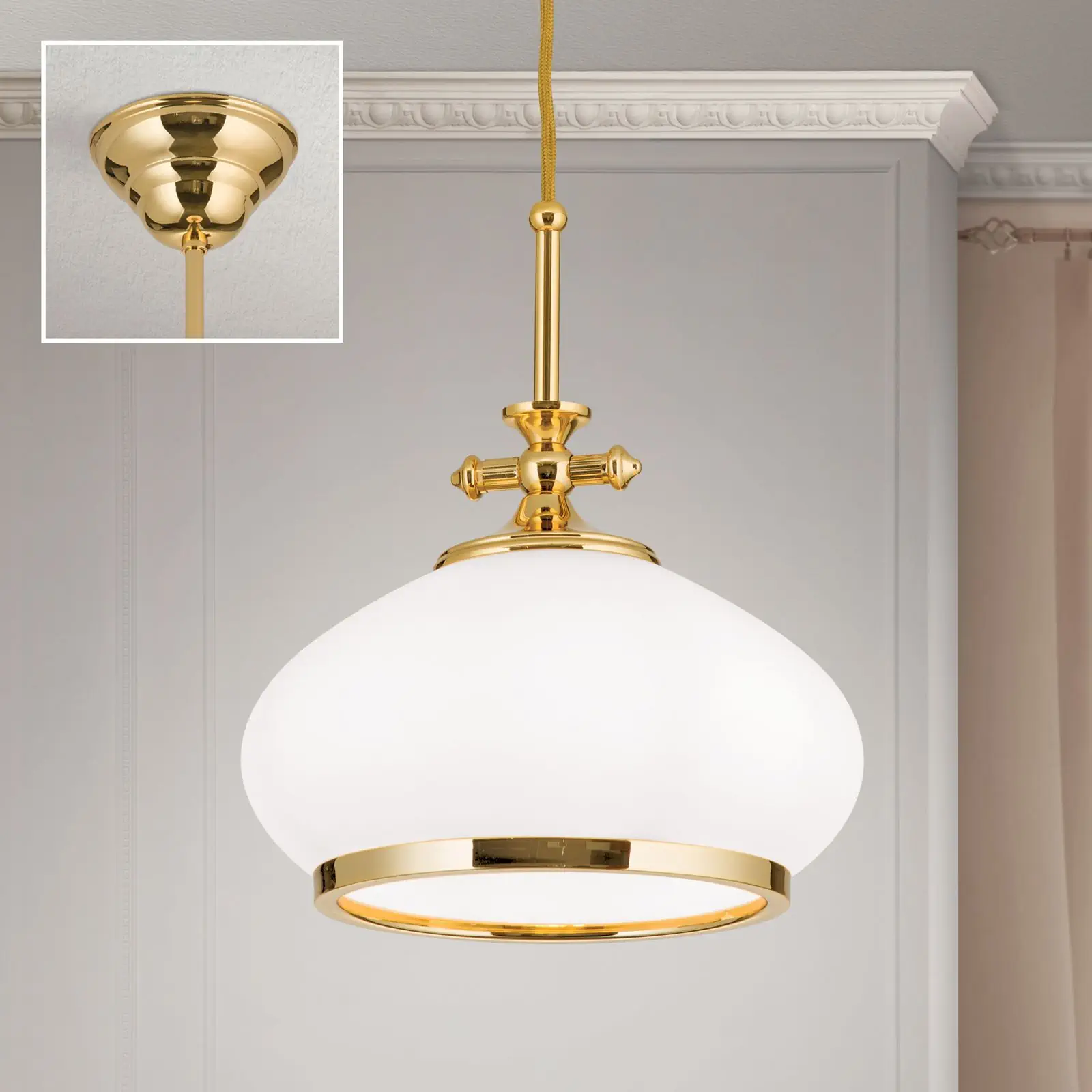 Viseća lampa EMPIRE, zlato, 24cm - 2