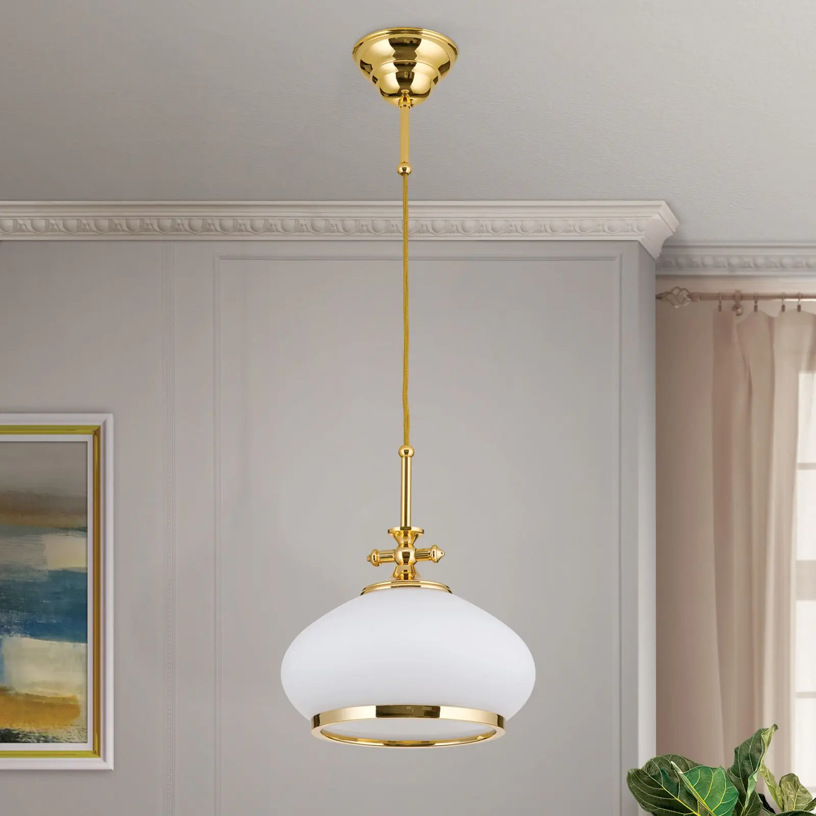 Viseća lampa EMPIRE, zlato, 24cm - 3