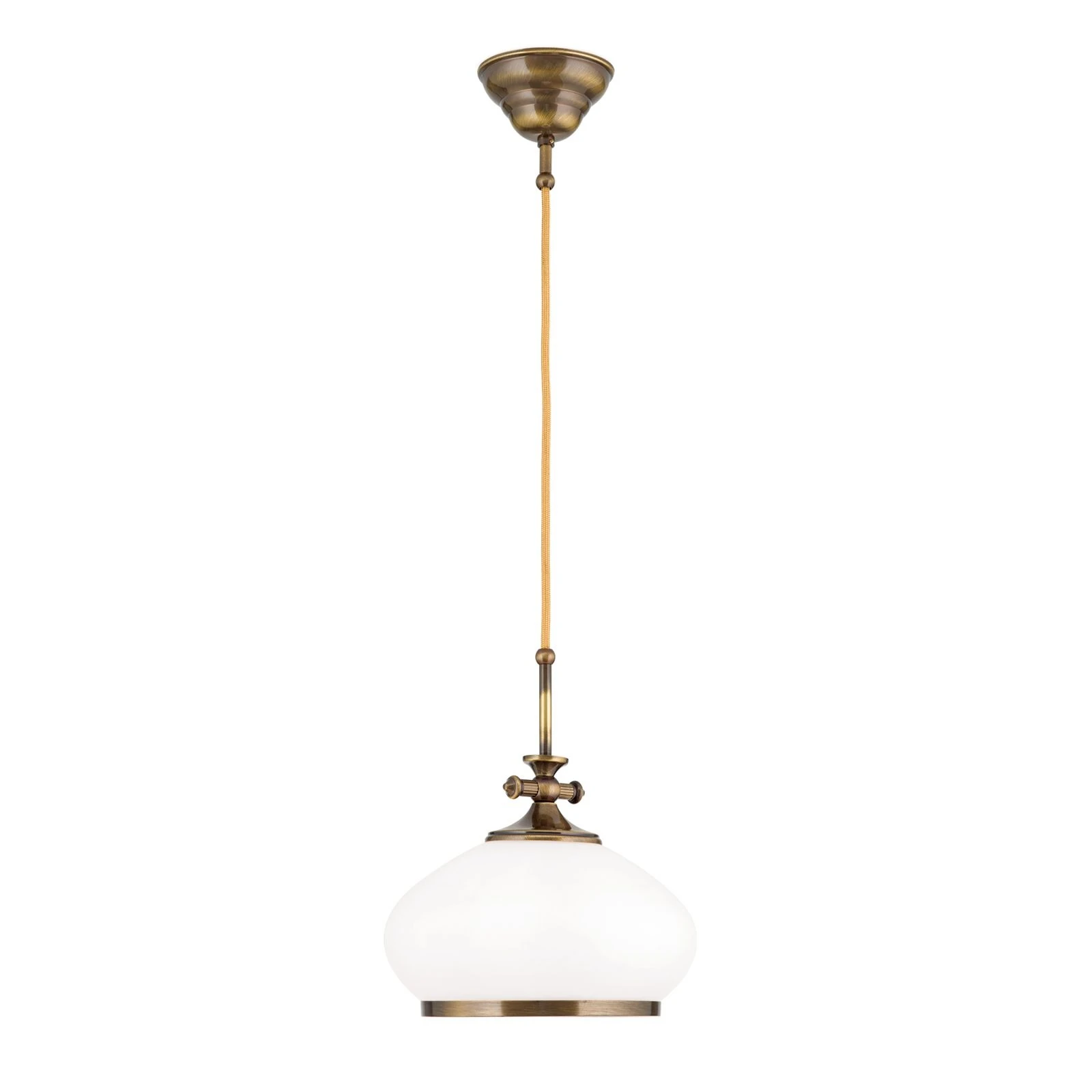 Viseća lampa EMPIRE, antik mesing završna obrada, 24cm - 4