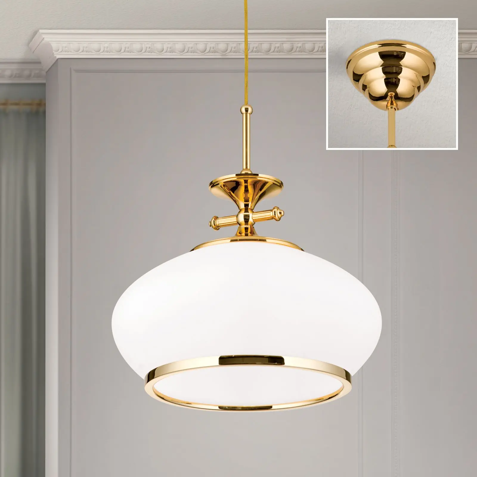 Viseća lampa EMPIRE, zlato, 32cm - 2