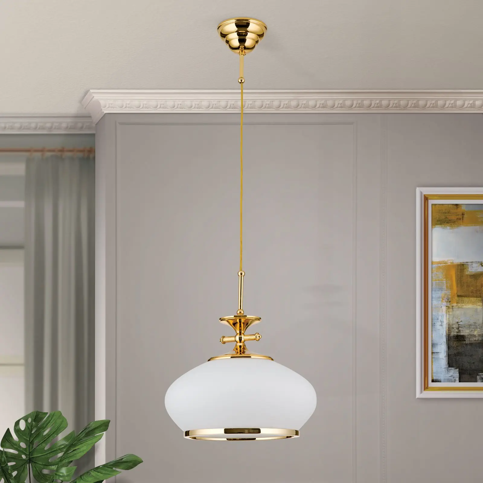 Viseća lampa EMPIRE, zlato, 32cm - 3
