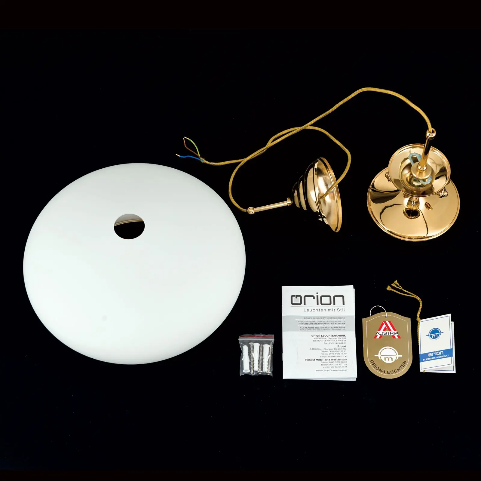 Viseća lampa EMPIRE, zlato, 32cm - 8