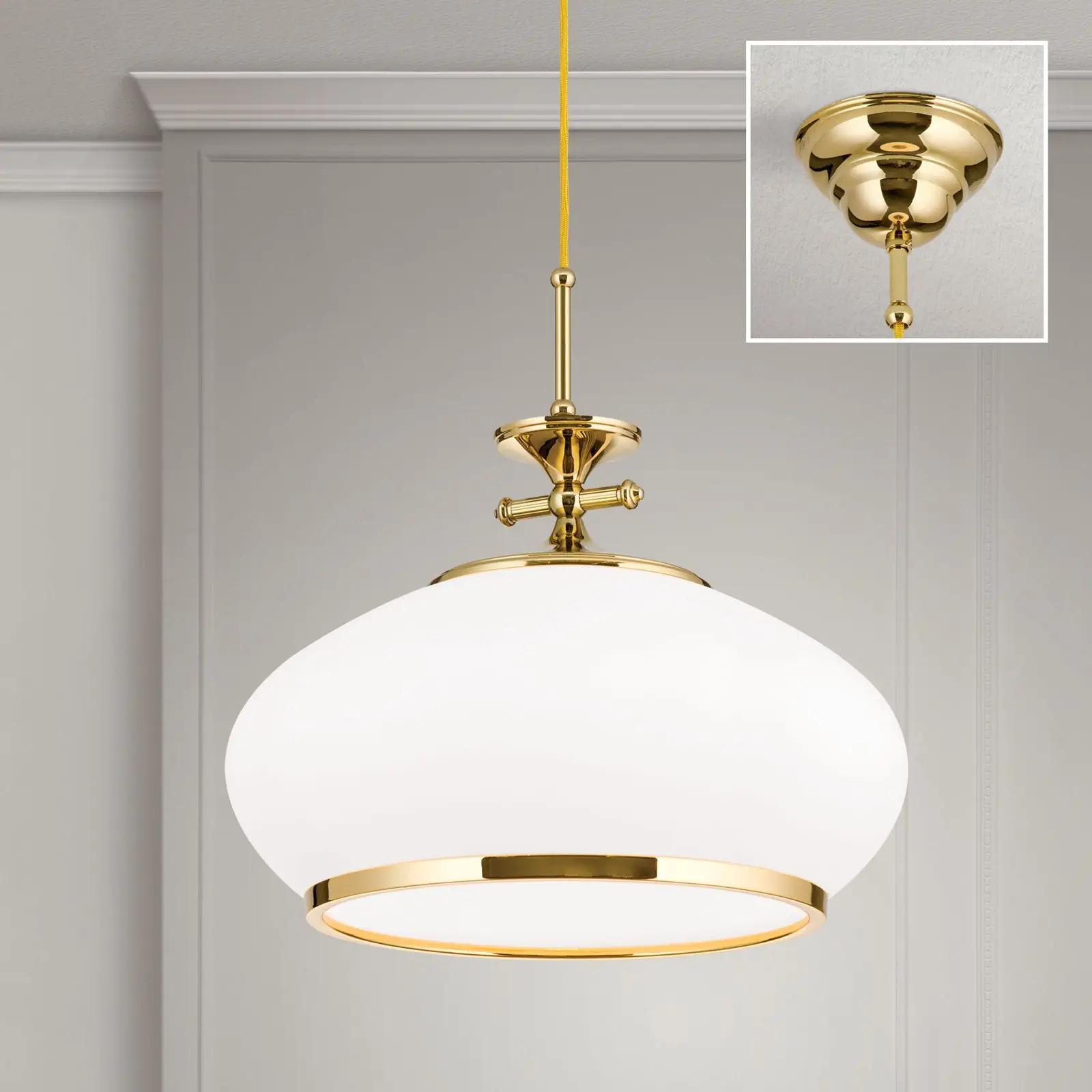 Viseća lampa EMPIRE, zlato, 40cm - 2