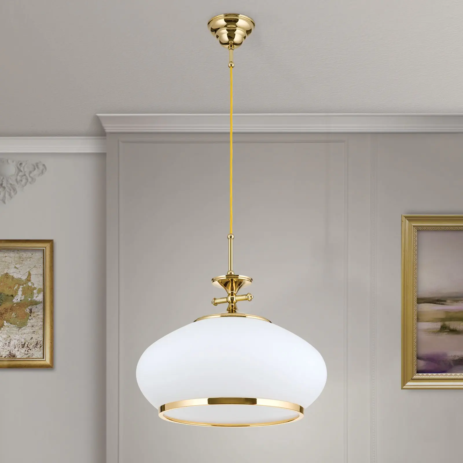Viseća lampa EMPIRE, zlato, 40cm - 3