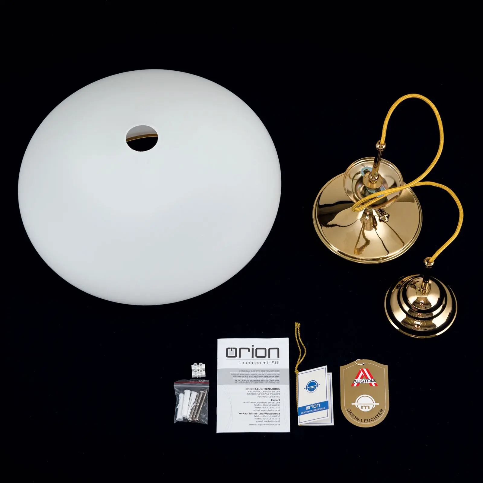 Viseća lampa EMPIRE, zlato, 40cm - 8