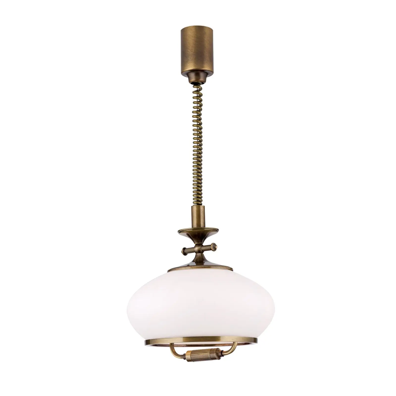 Viseća lampa EMPIRE, antik mesing završna obrada, 32cm, sa sistemom podizanja - 4