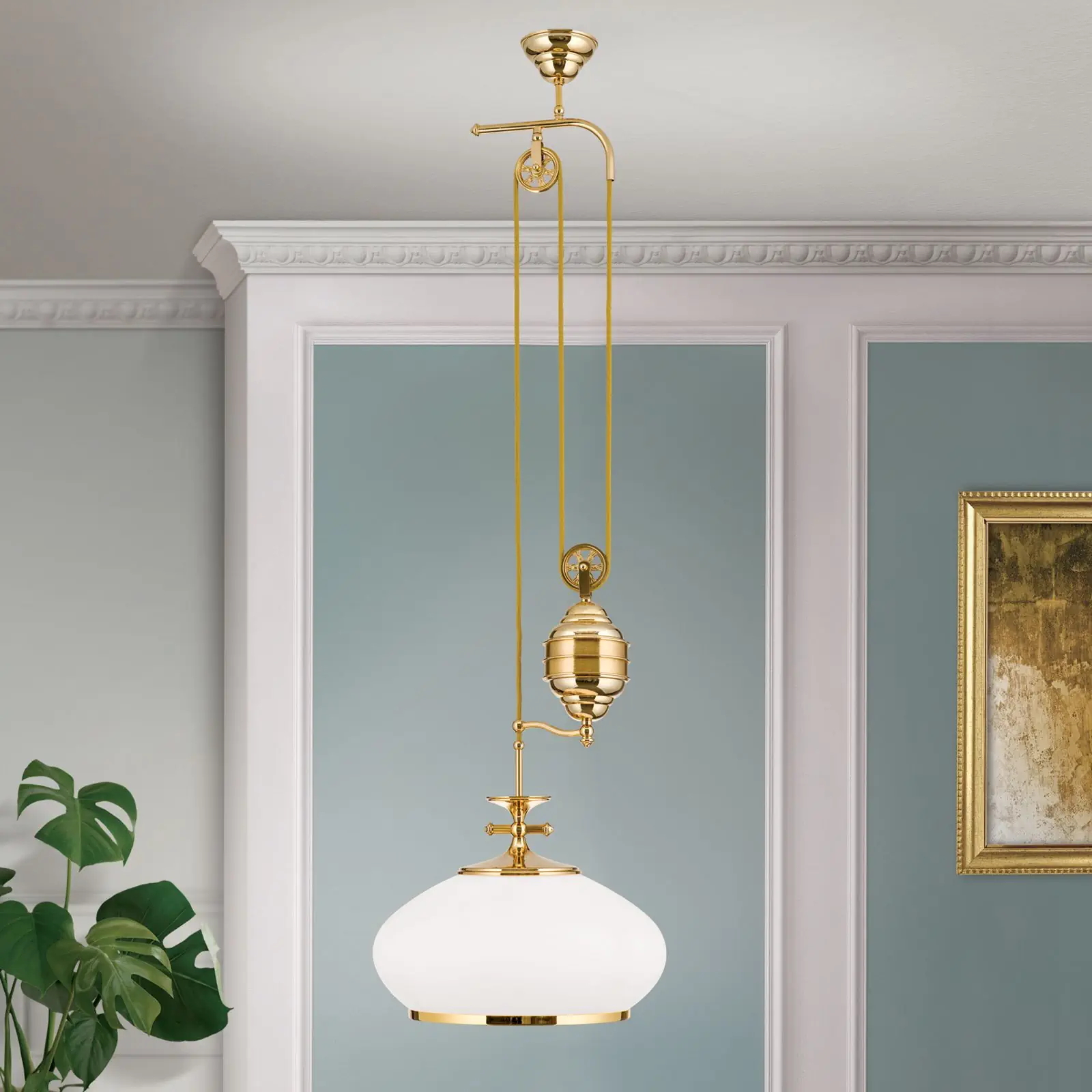 Viseća lampa EMPIRE, zlato, 40cm, sa sistemom podizanja - 1