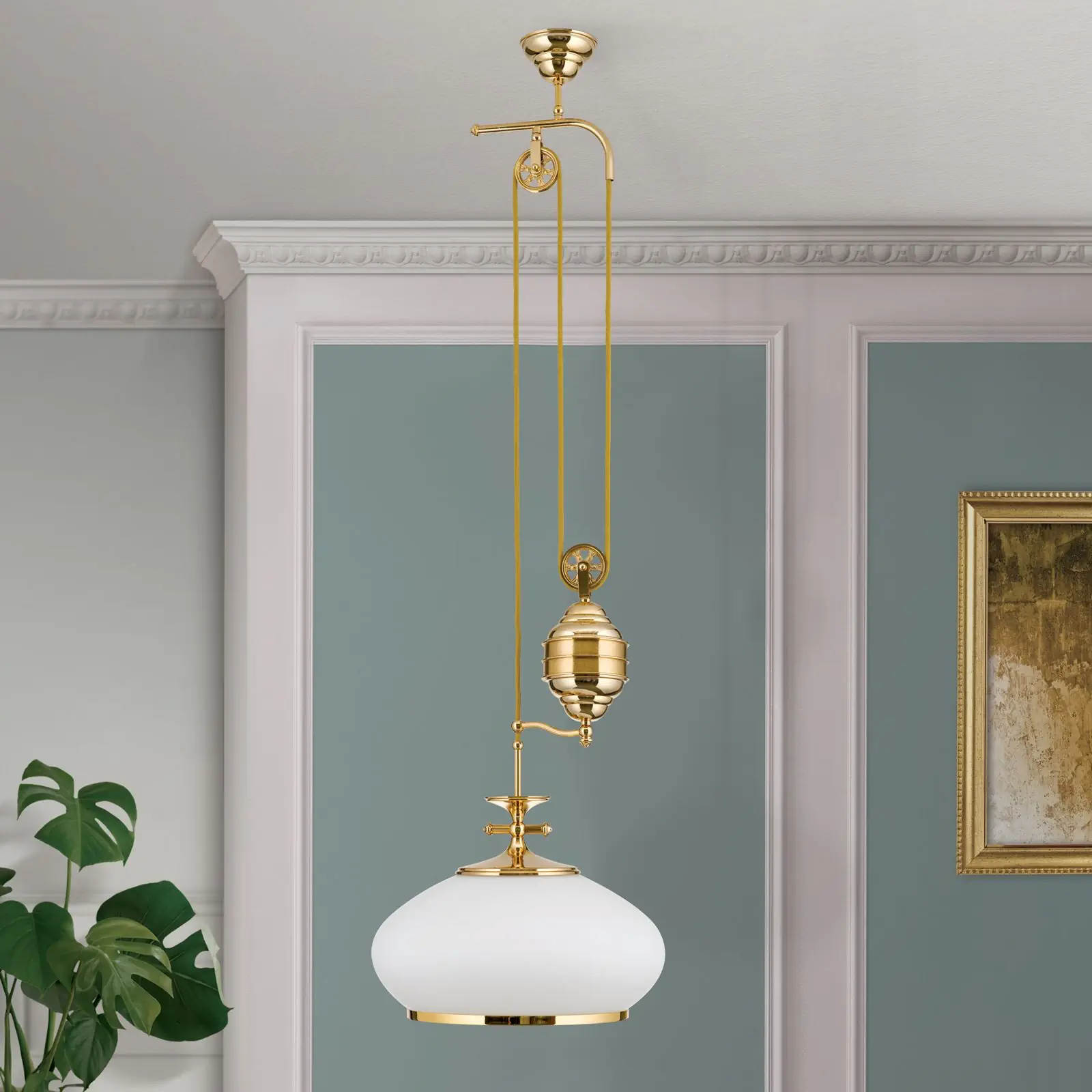 Viseća lampa EMPIRE, zlato, 40cm, sa sistemom podizanja - 3