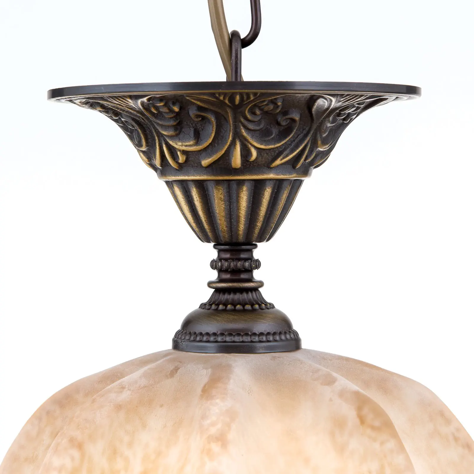 Viseća lampa TOSCA, antik mesing - 6