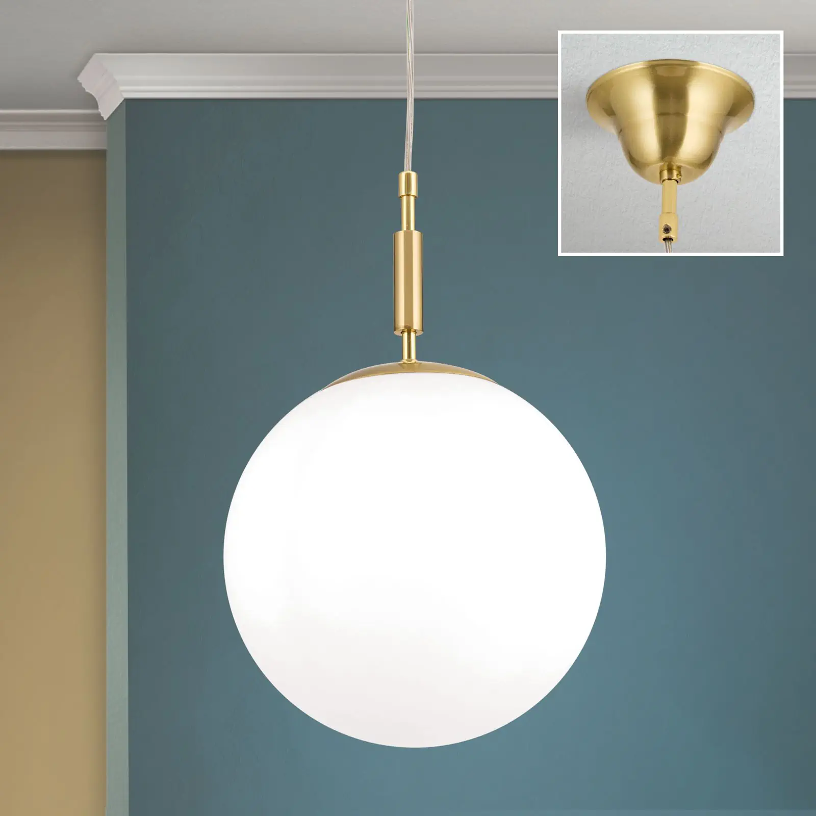 Viseća lampa ARTDESIGN, mat mesing, 25cm - 2