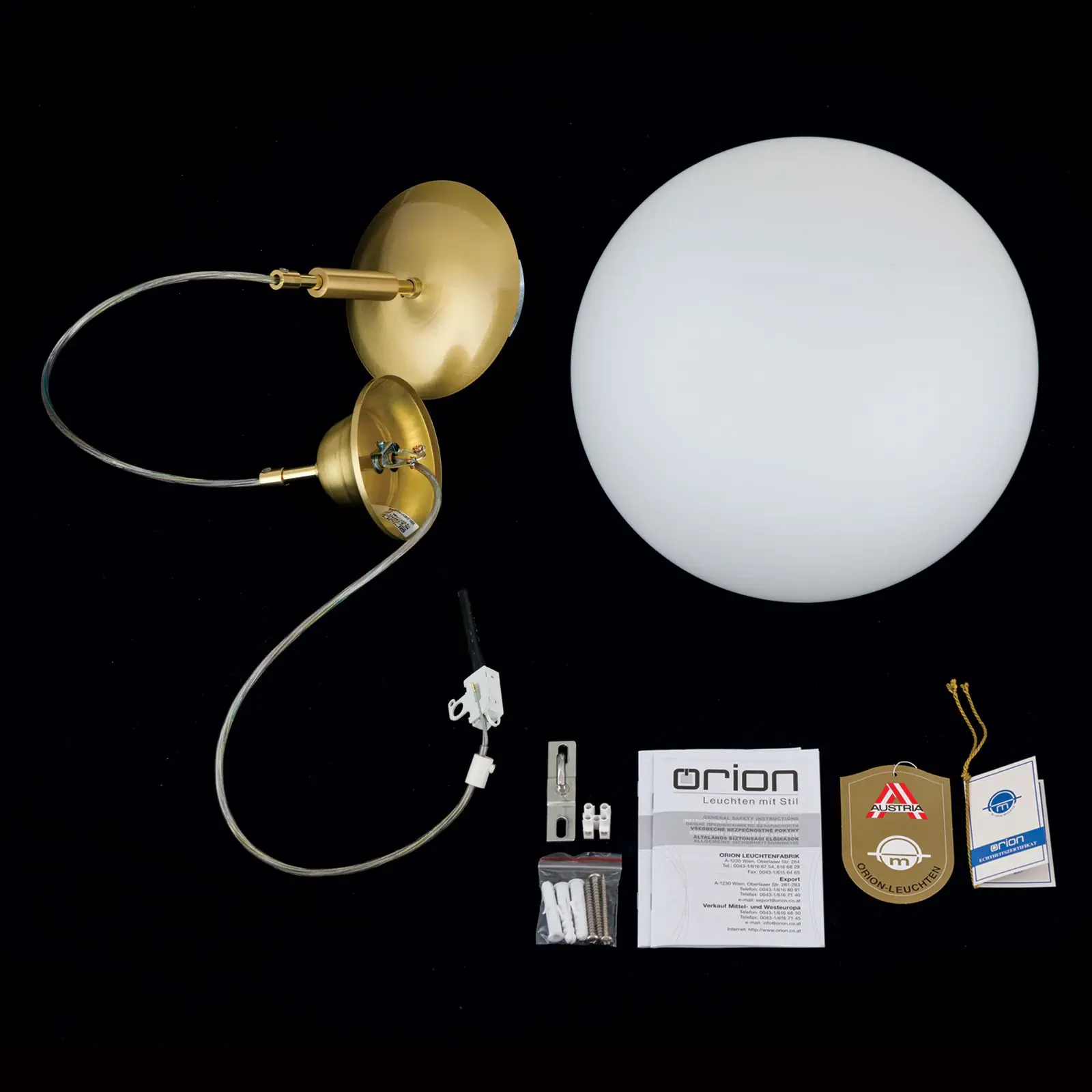 Viseća lampa ARTDESIGN, mat mesing, 25cm - 8