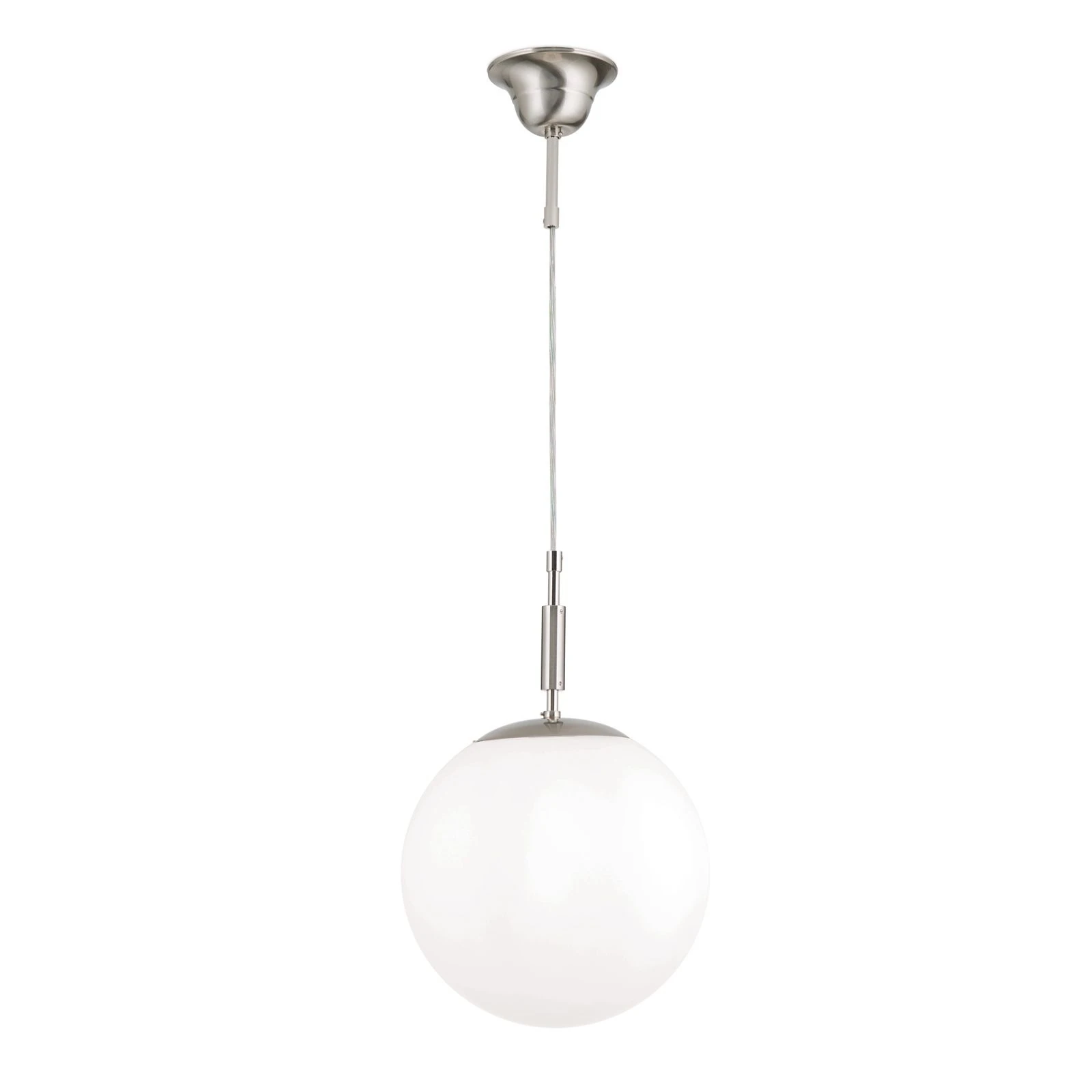 Viseća lampa ARTDESIGN sa staklenom kuglom, satin hrom, Ø 25 cm - 4