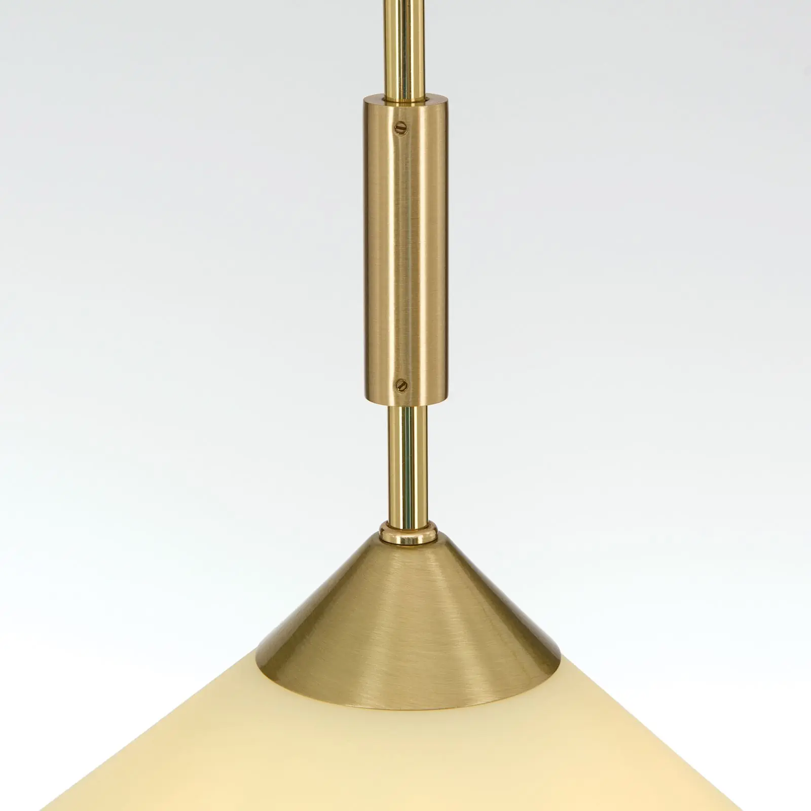 Viseća lampa ARTDESIGN, 1 izvor svetla, mat mesing, sa staklom u boji šampanjca, 30cm - 5