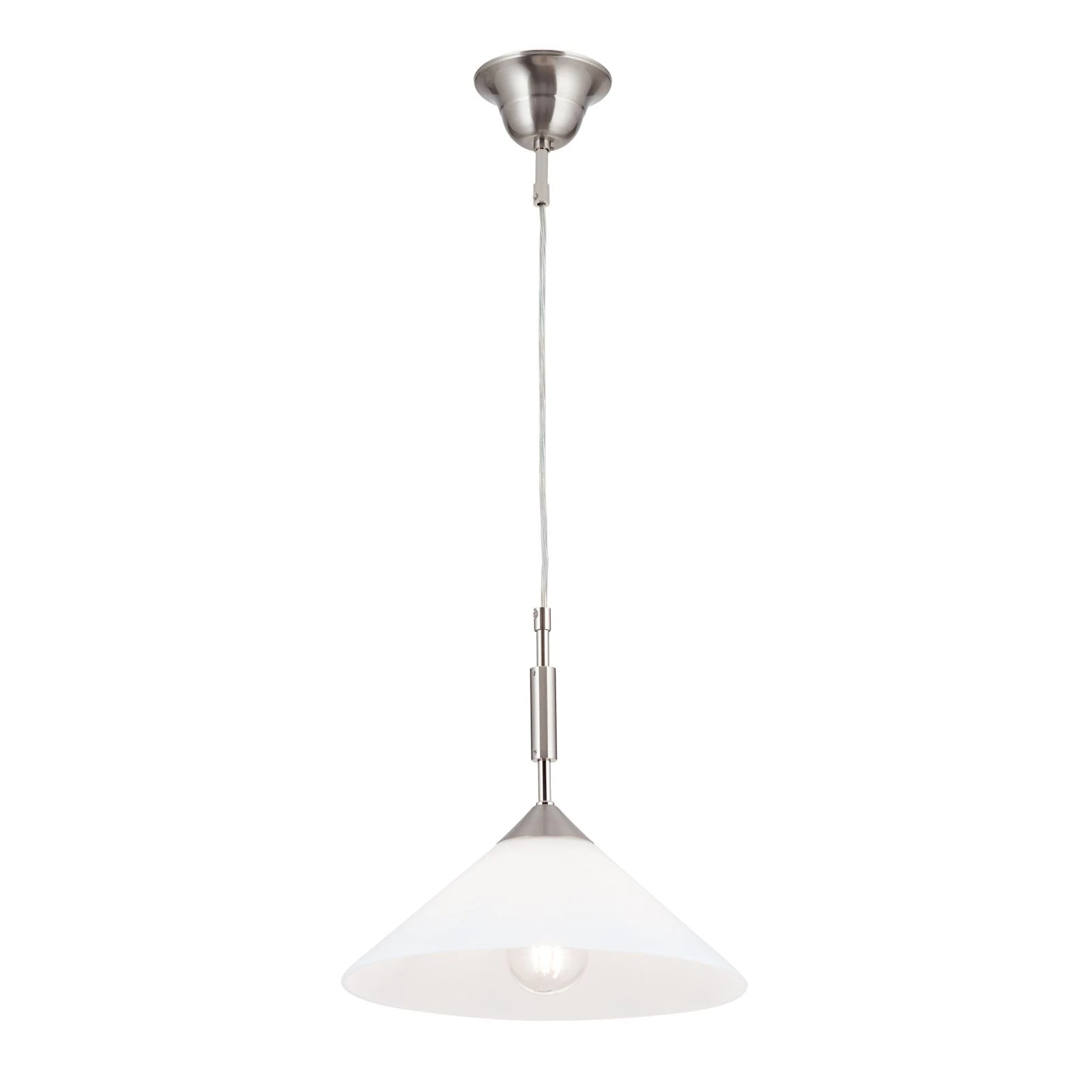 Viseća lampa ARTDESIGN, 1 izvora svetla, satin hrom, opalno staklo, Ø 30 cm - 4
