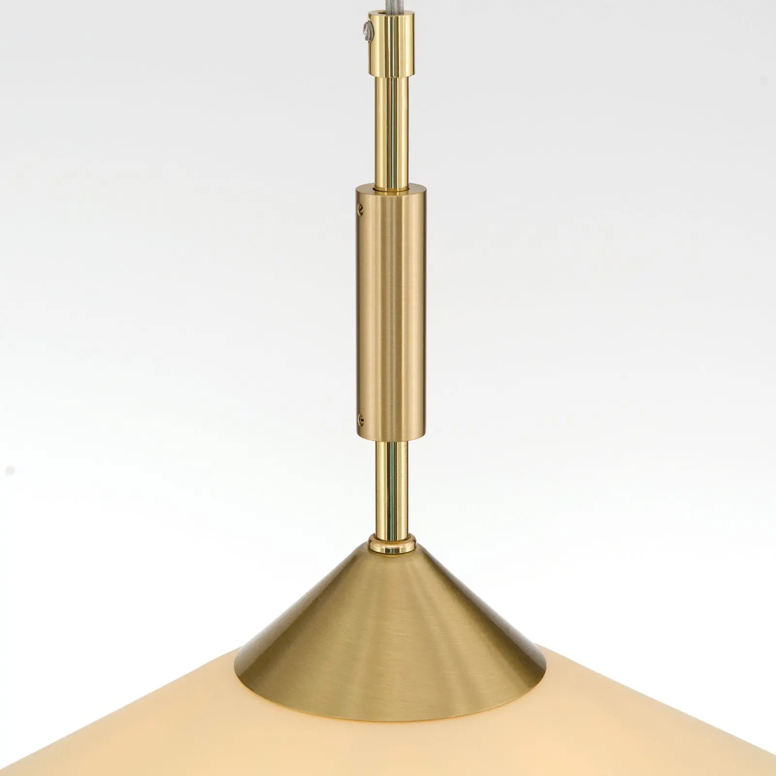 Viseća lampa ARTDESIGN, 1 izvor svetla, mat mesing, sa staklom u boji šampanjca, 40cm - 5