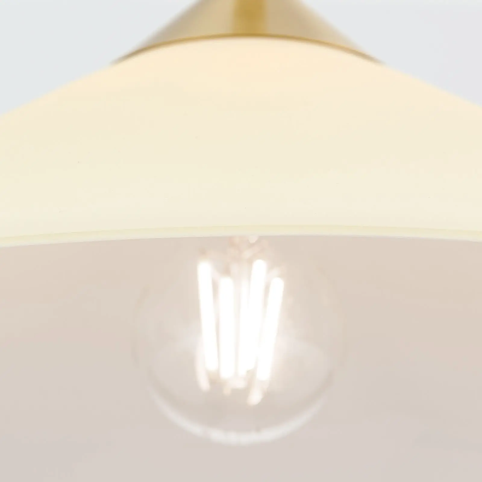 Viseća lampa ARTDESIGN, 1 izvor svetla, mat mesing, sa staklom u boji šampanjca, 40cm - 6