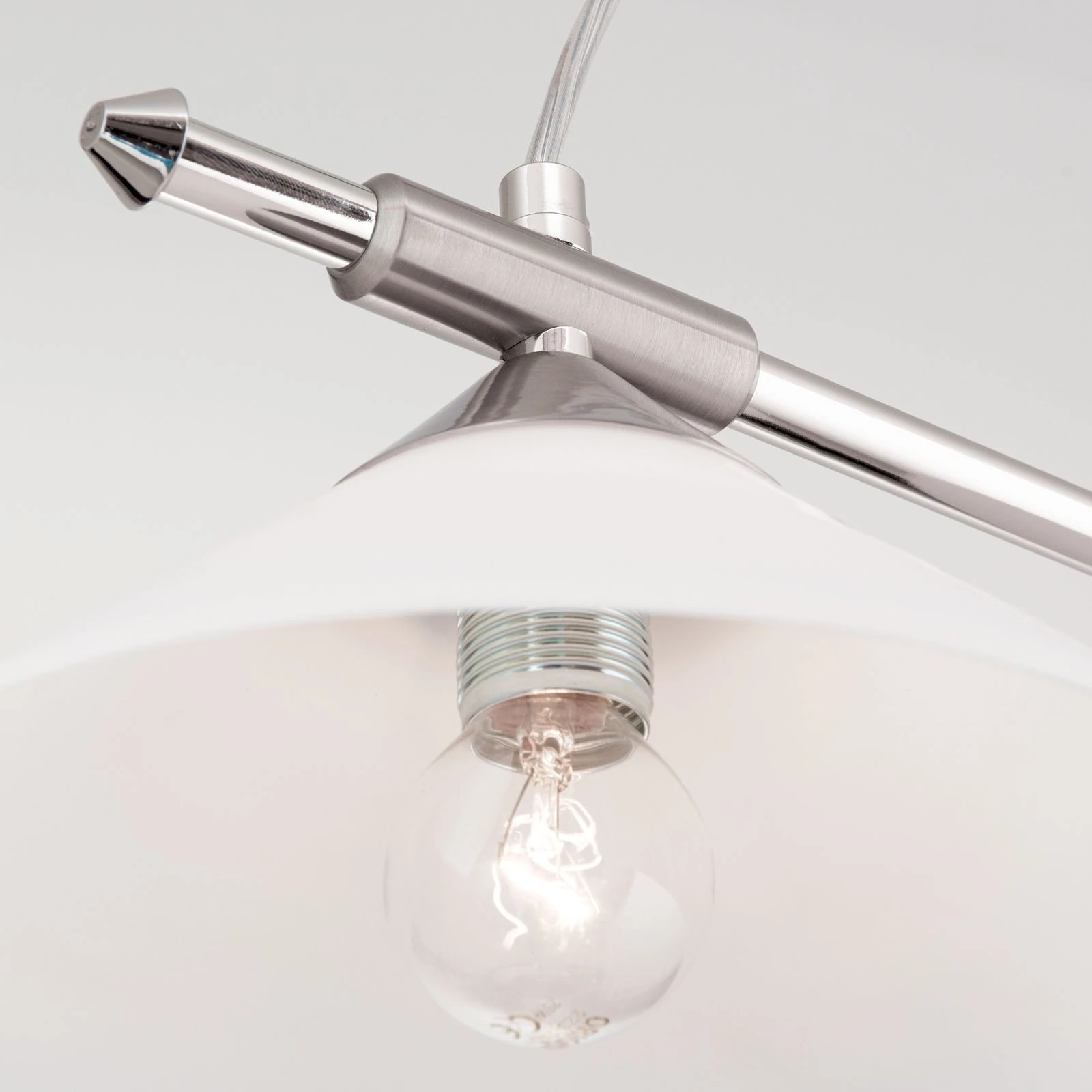 Viseća lampa ARTDESIGN, 3 izvora svetla, satin hrom, opalno staklo - 5