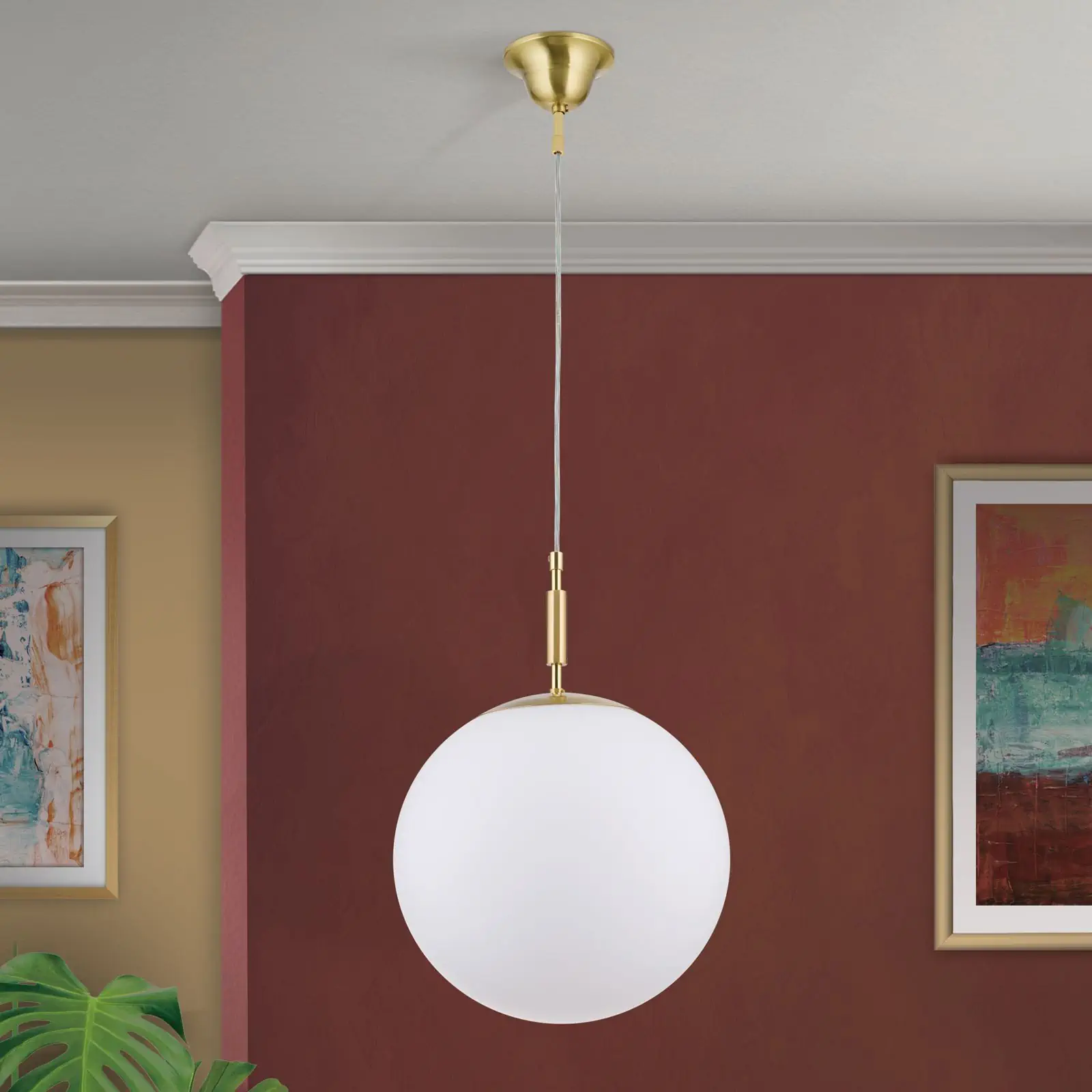 Viseća lampa ARTDESIGN, mat mesing, 30cm - 3