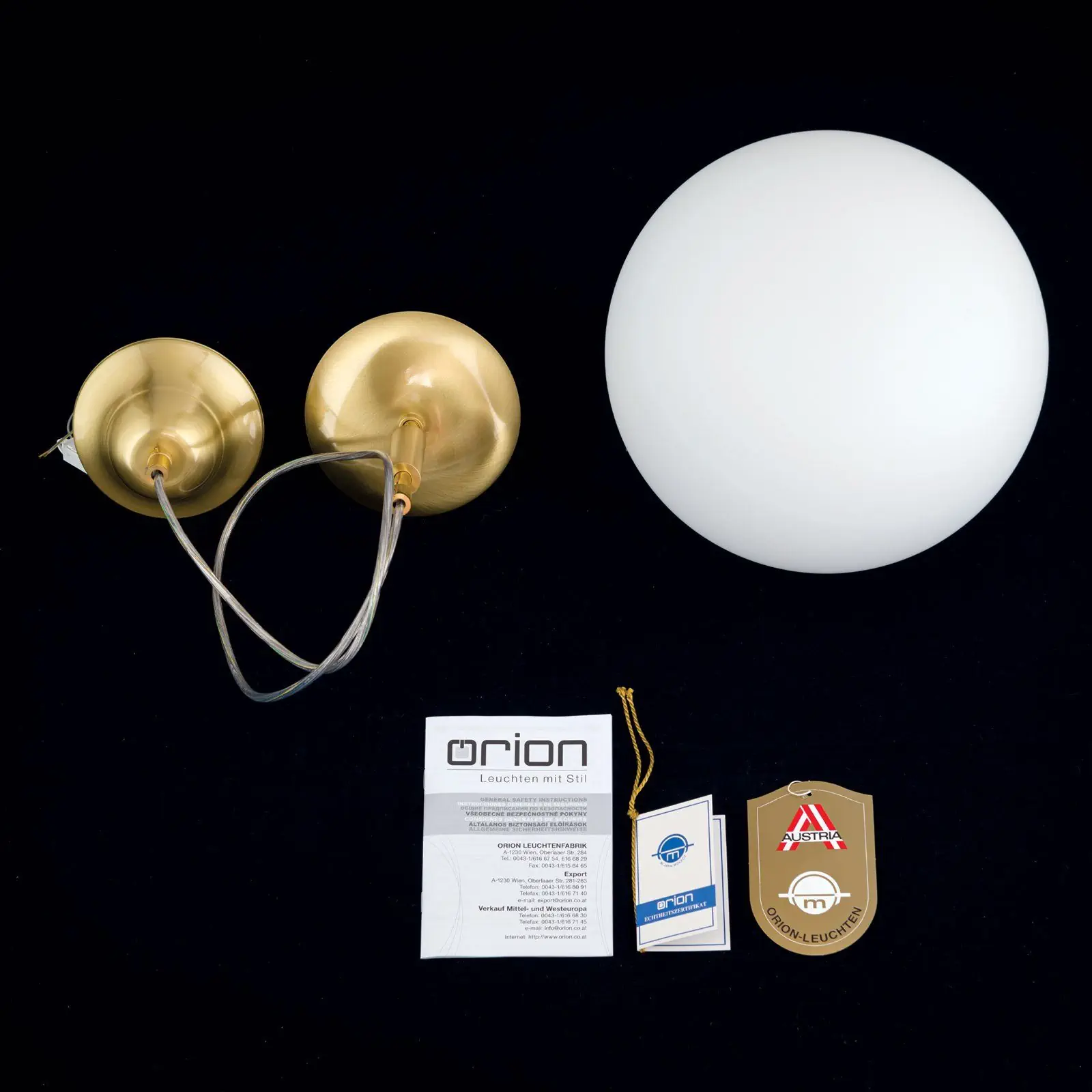 Viseća lampa ARTDESIGN, mat mesing, 30cm - 8