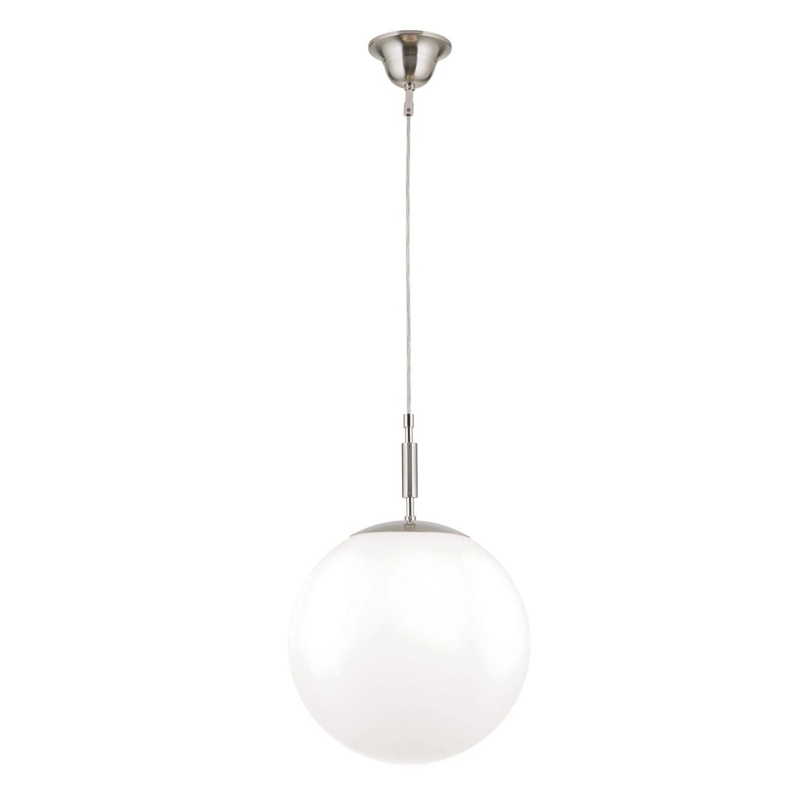 Viseća lampa ARTDESIGN sa staklenom kuglom, satin hrom, Ø 30 cm - 4