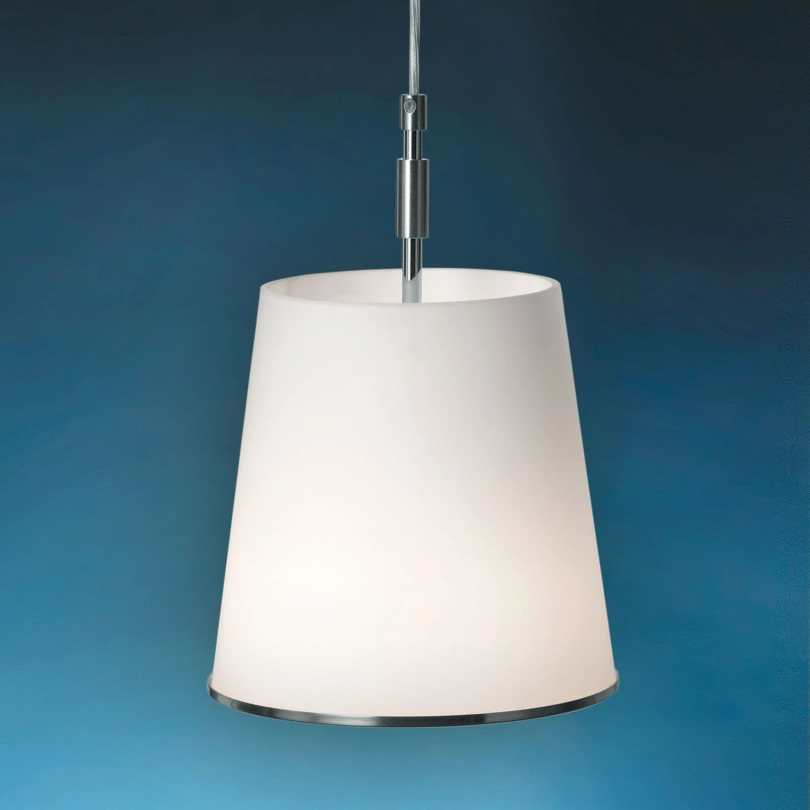 Viseća lampa KONUS, 1 izvor svetla, saten hrom - 1