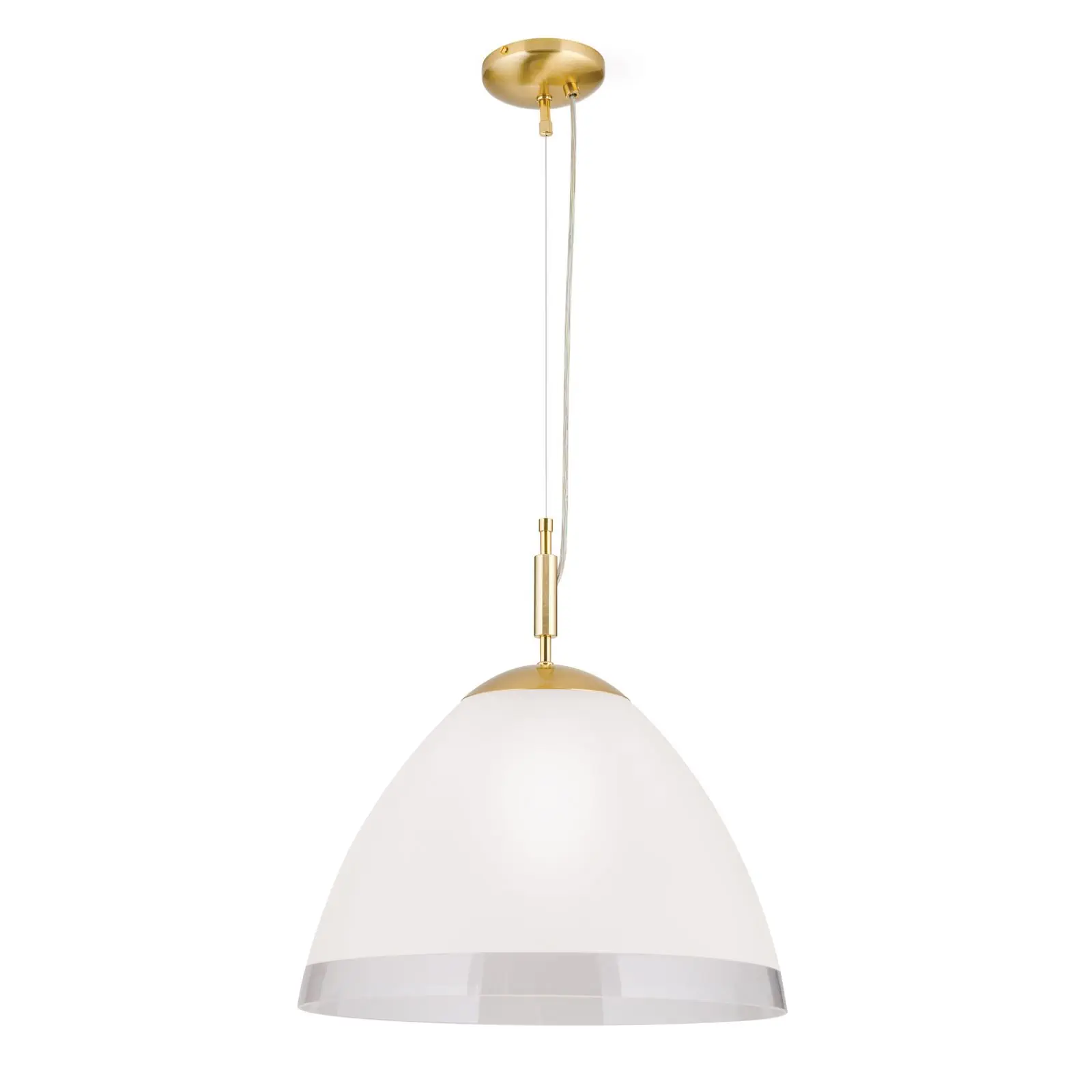 Viseća lampa OPALDESIGN, mat zlatna, 40 cm - 4