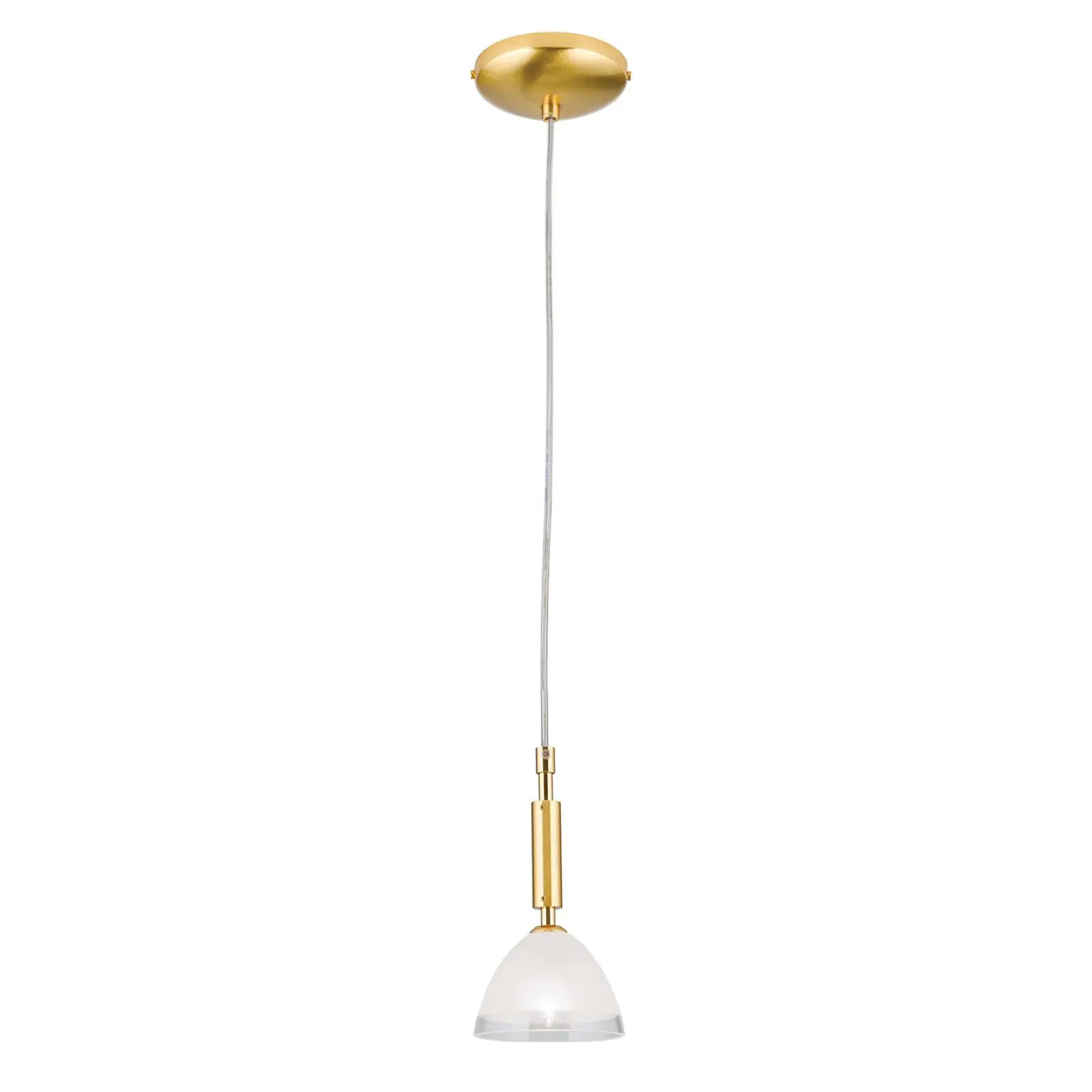 Viseća lampa OPALDESIGN, mat zlatna, 10 cm - 4