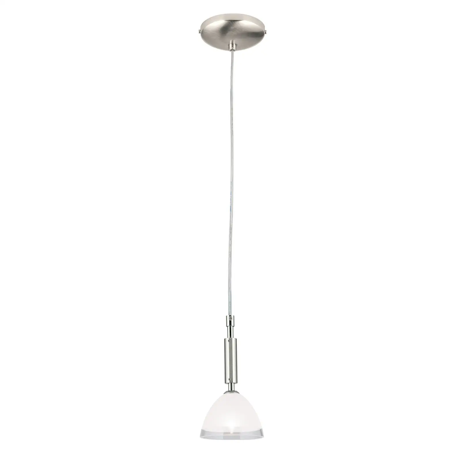 OPALDESIGN pojedinačna viseća lampa, 10 cm, satin hrom završna obrada - 4
