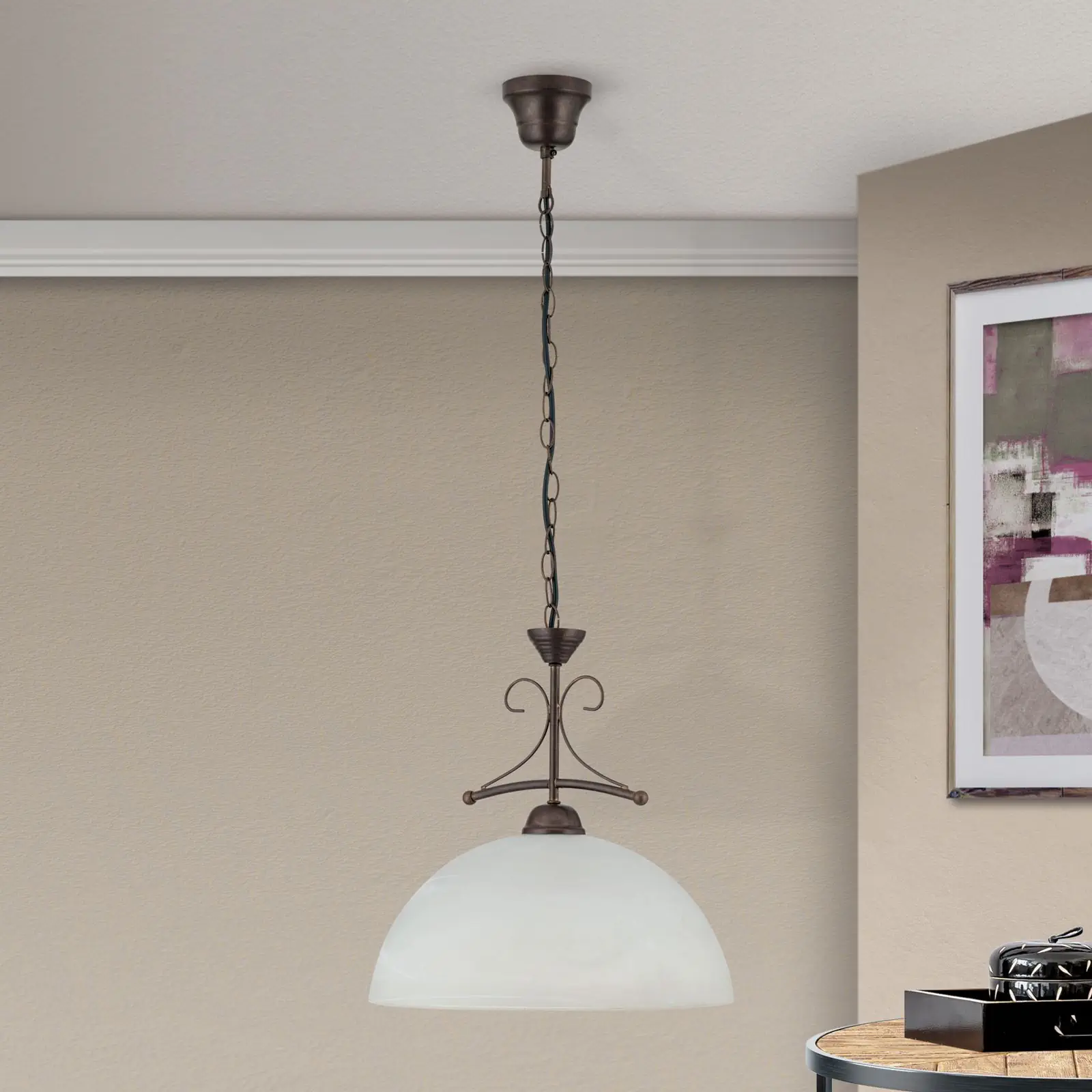 Viseća lampa RULA, 1-plamena, antik - 3