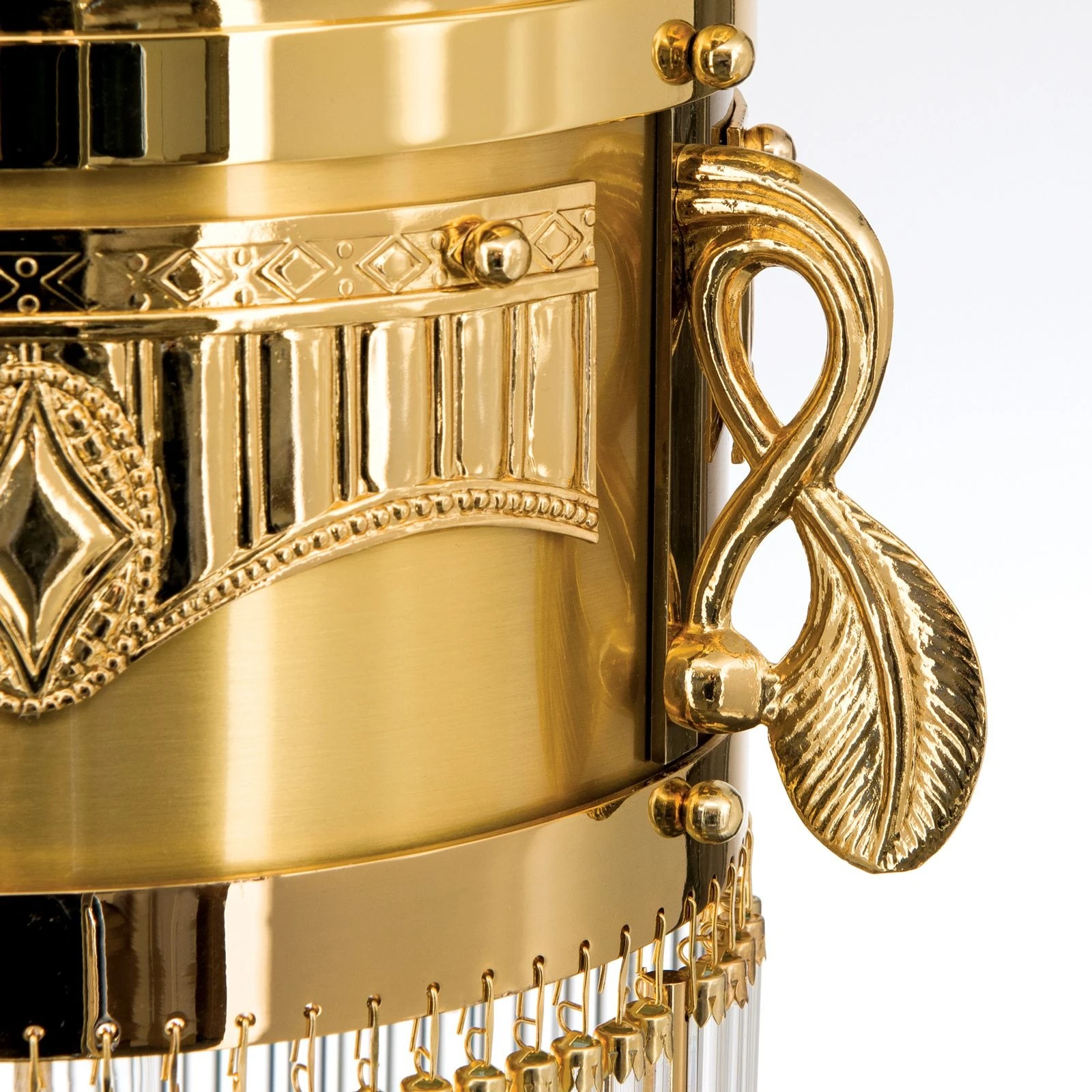 Viseća lampa ADELE, 24-karatno pozlaćena, štapići od kristalnog stakla, Ø 26 cm - 6