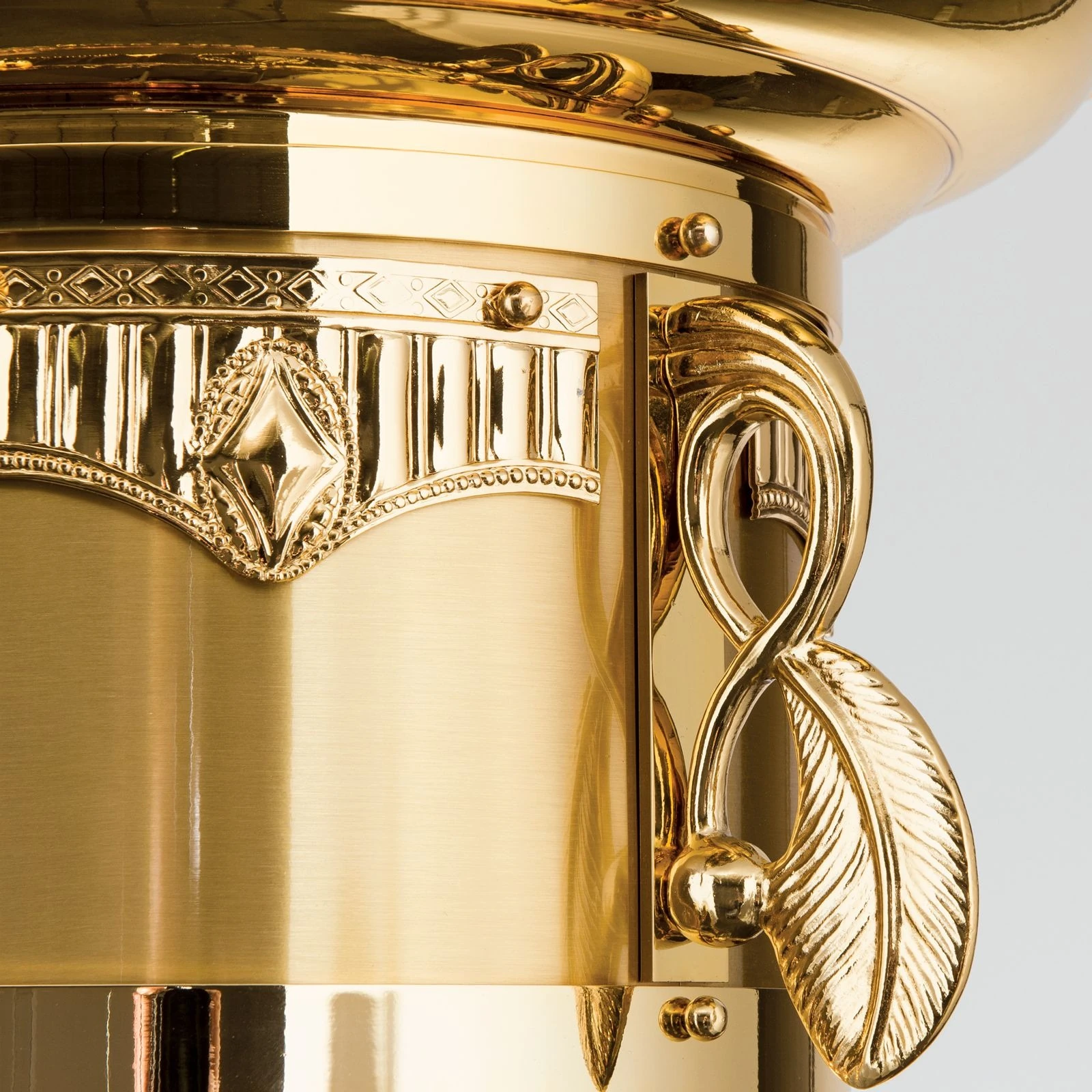 Viseća lampa ADELE, 24-karatno pozlaćena, štapići od kristalnog stakla, Ø 37 cm - 5