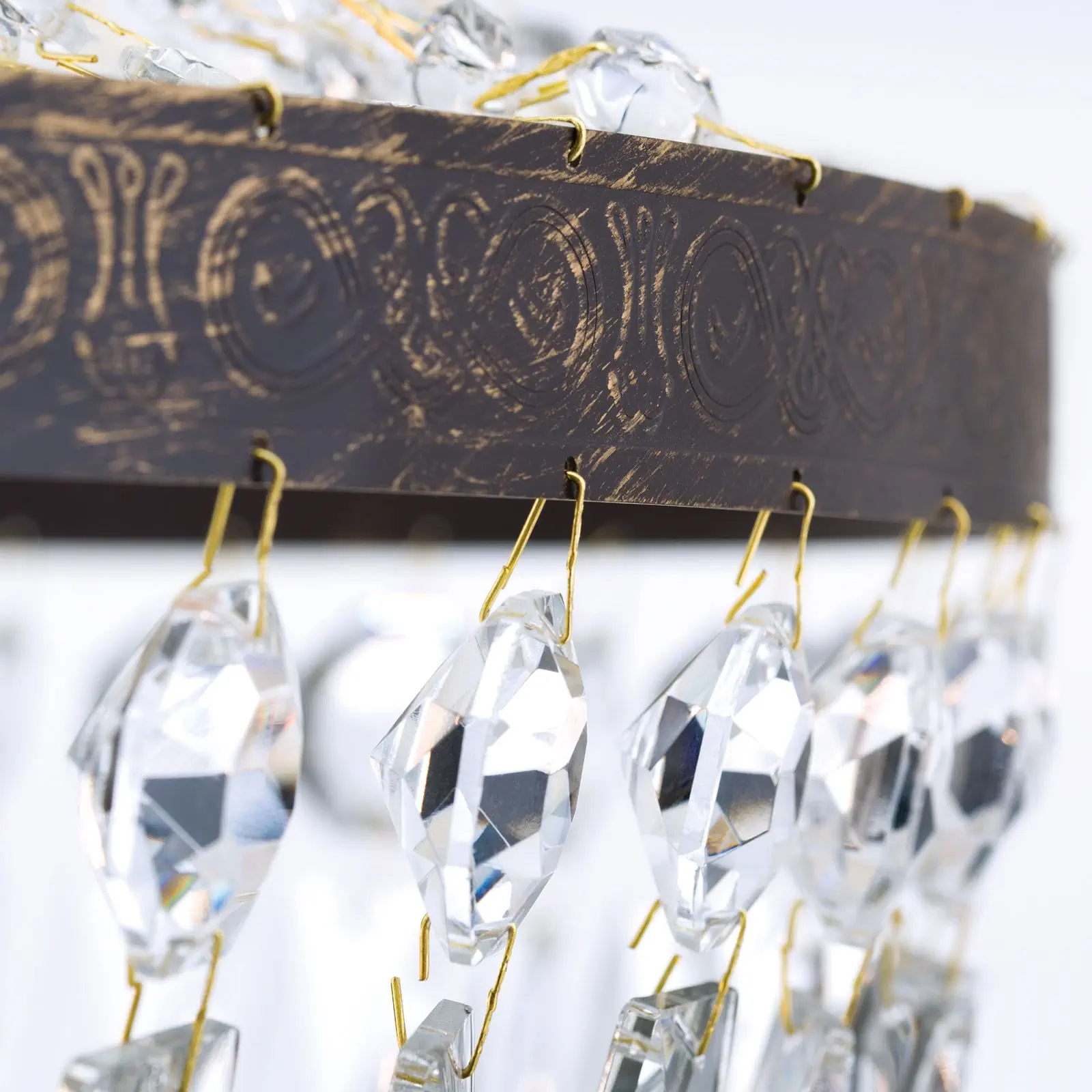 Luster ARILA, 6 izvora svetla, antik - 7