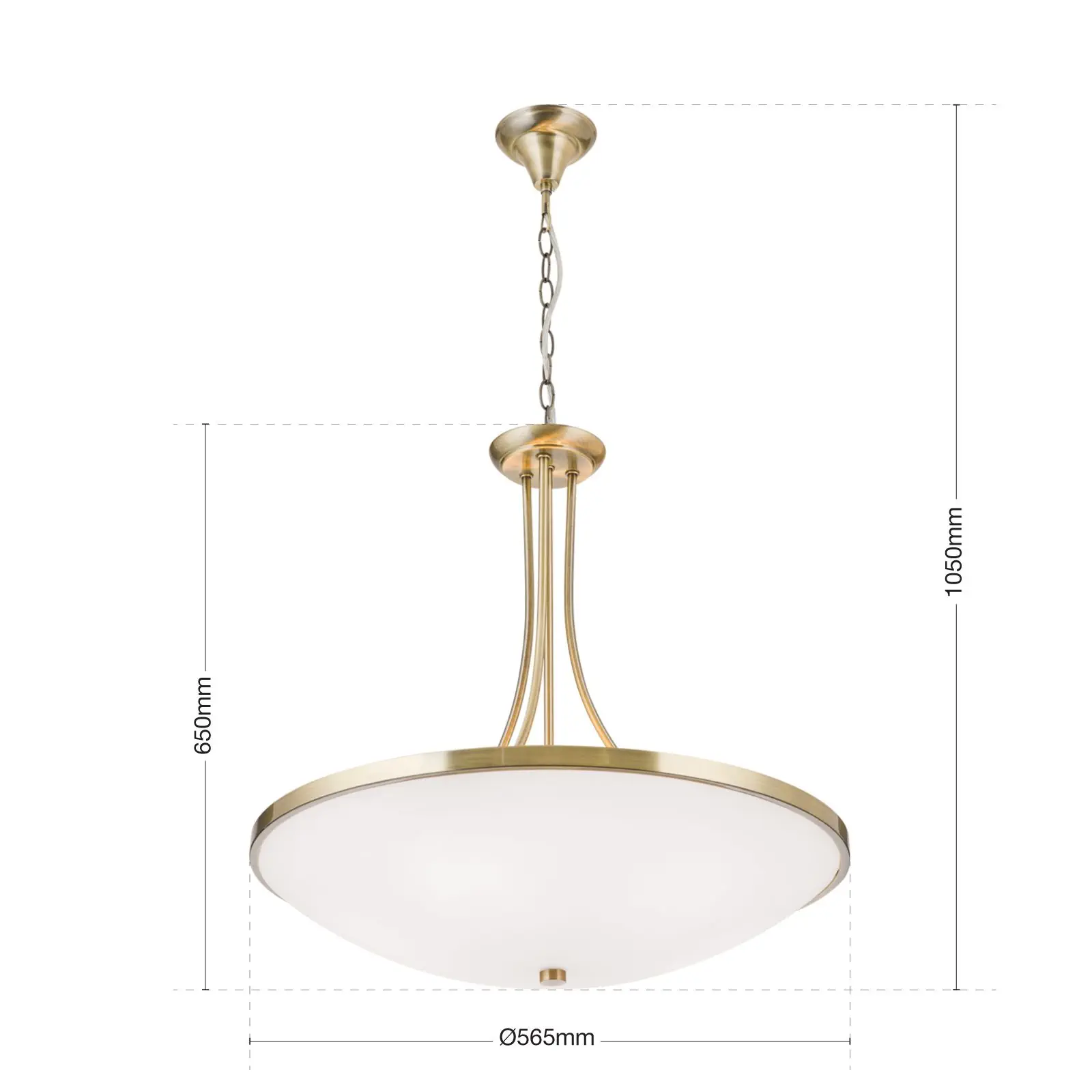 Viseća lampa AIDA, patina, 57cm - 8