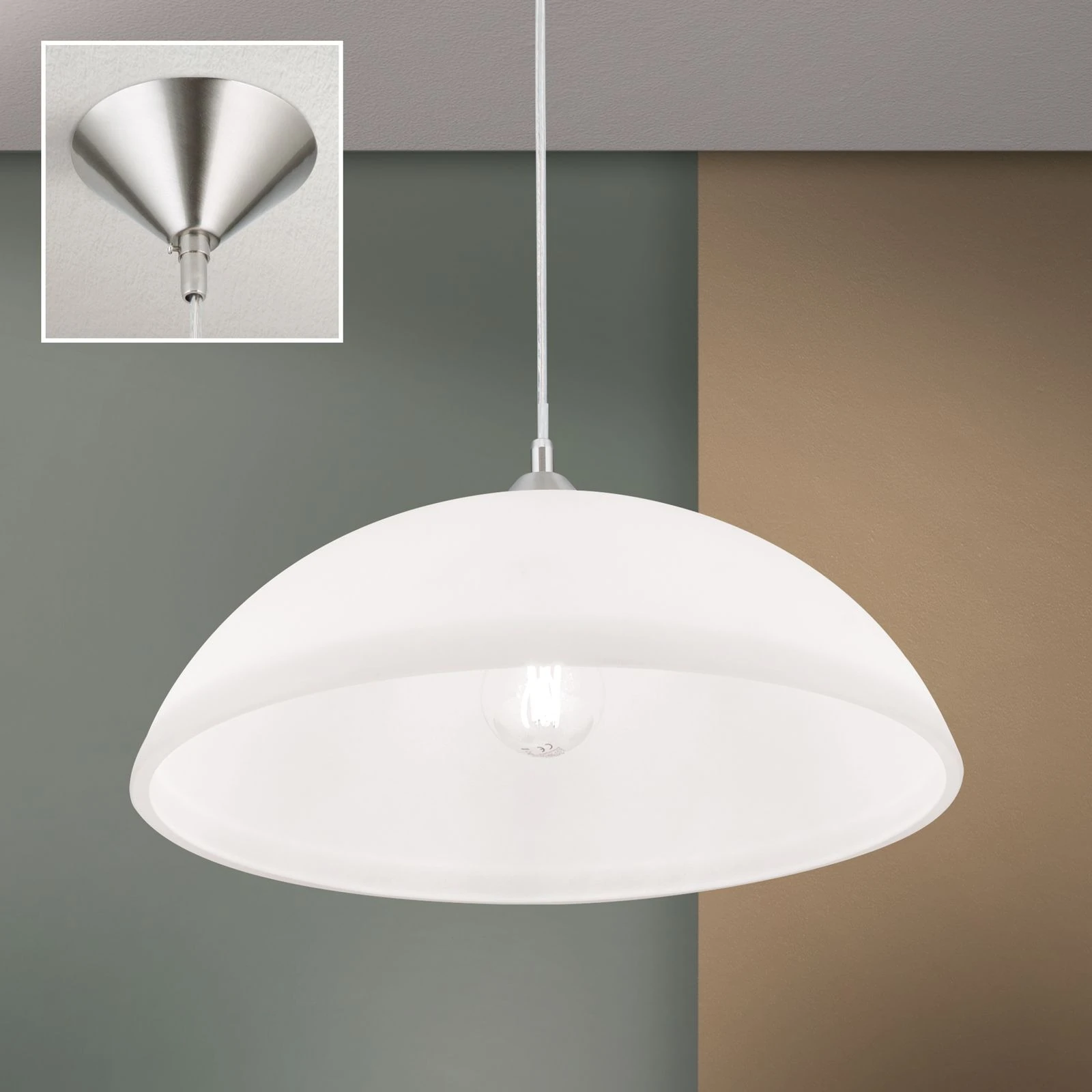 Viseća lampa SUSAN, hromirana - 2