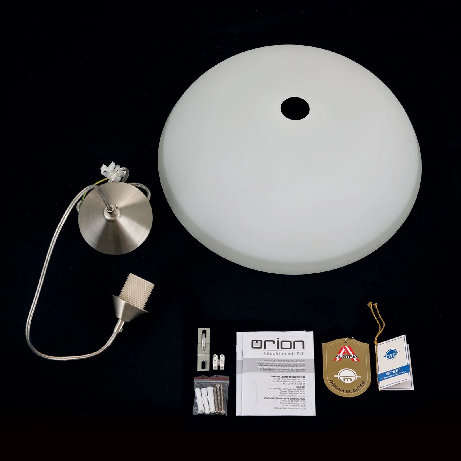 Viseća lampa SUSAN, hromirana - 8