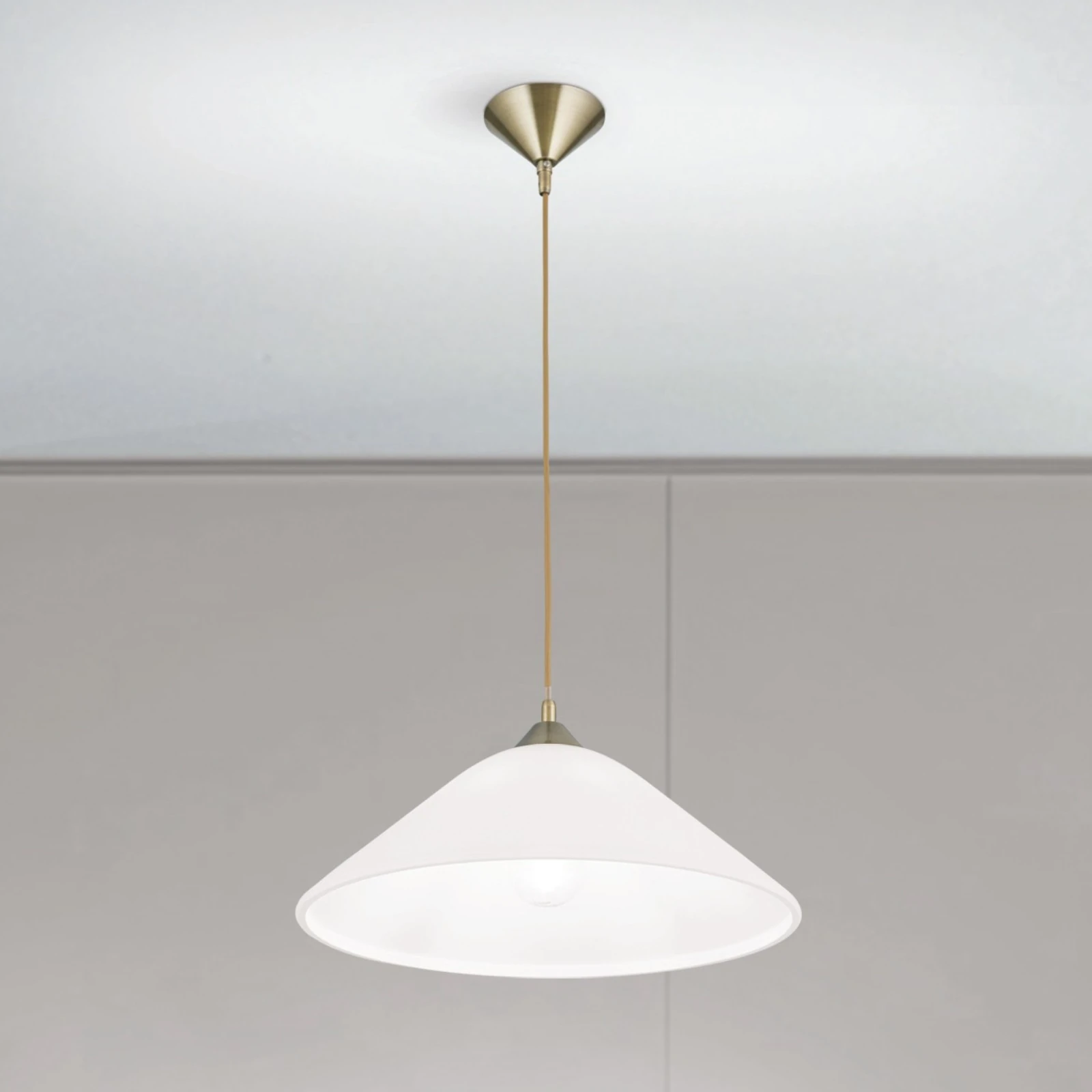 Viseća lampa GRADO, antik mesing