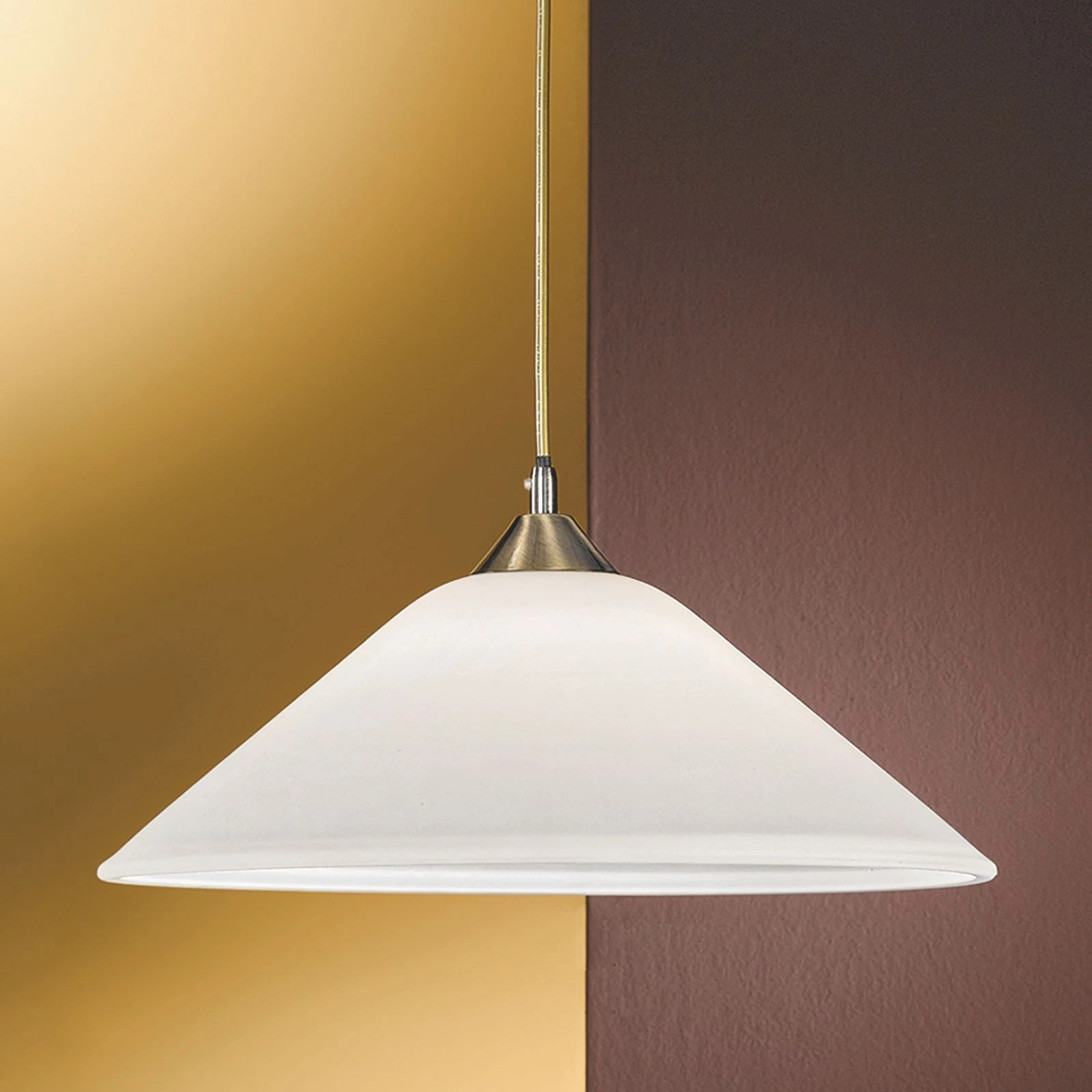 Viseća lampa GRADO, antik mesing - 10