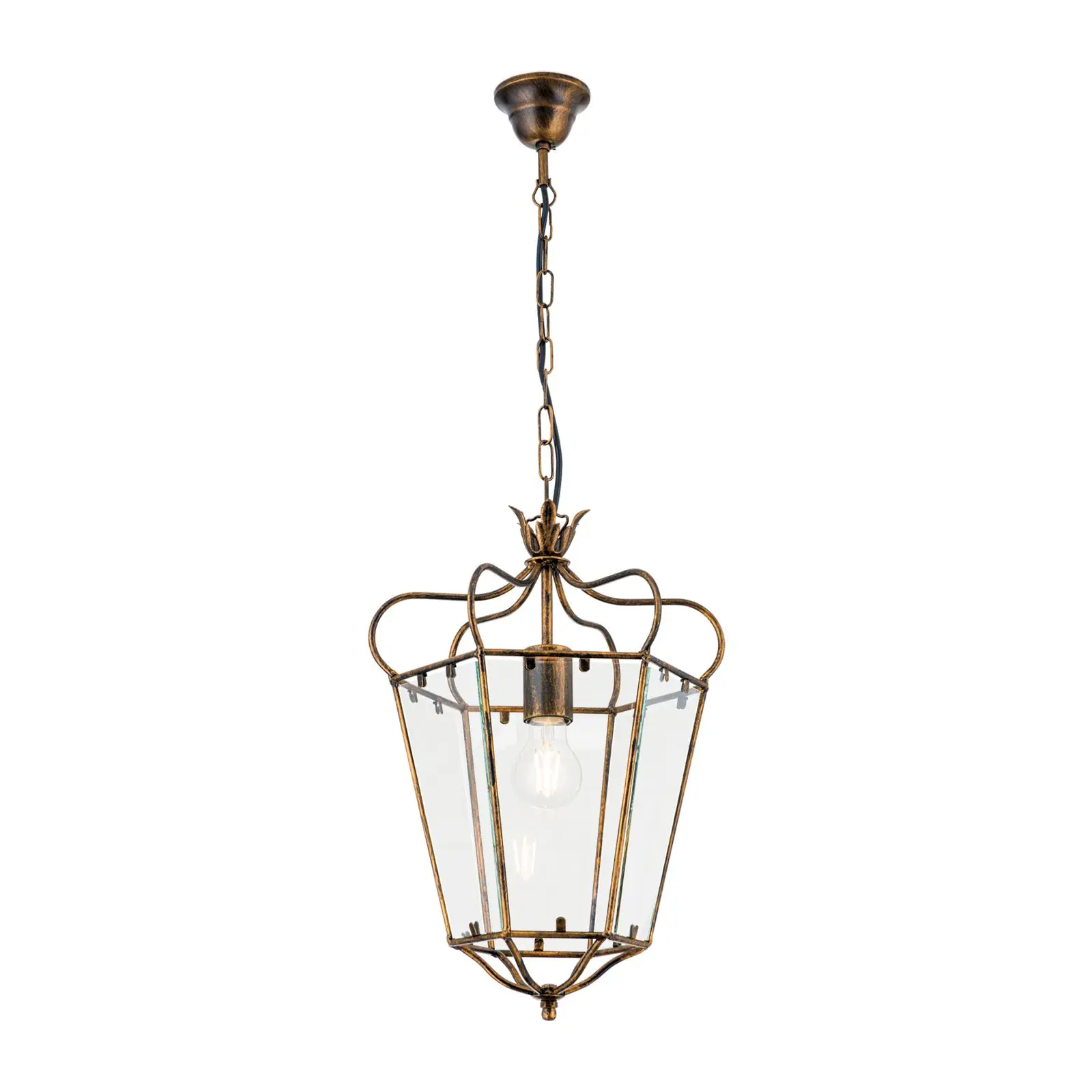 Viseća lampa MANTO, 1 izvor svetla, antik zlato - 4