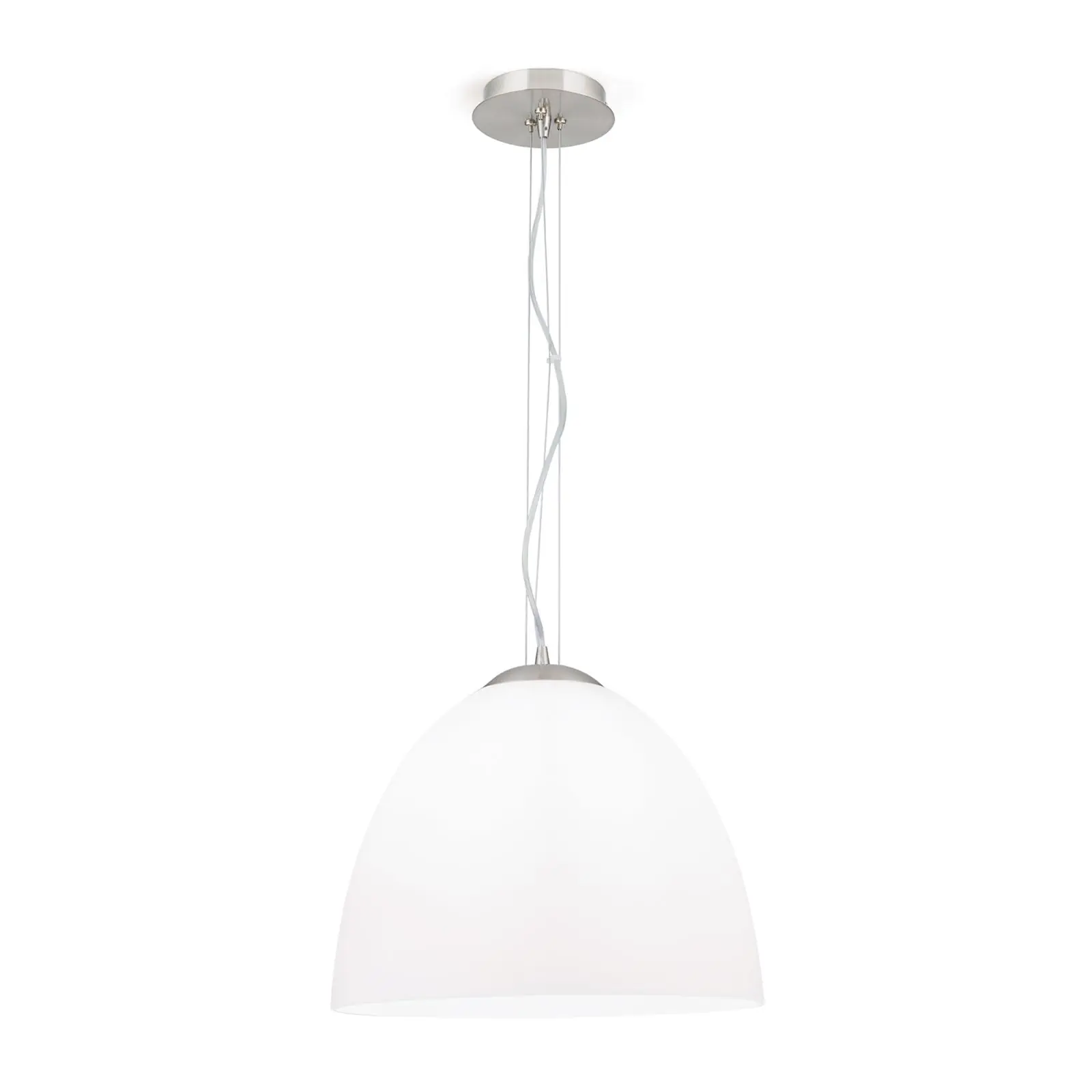 Viseća lampa CONE, saten završna obrada, sa alaska staklom, 40cm - 4