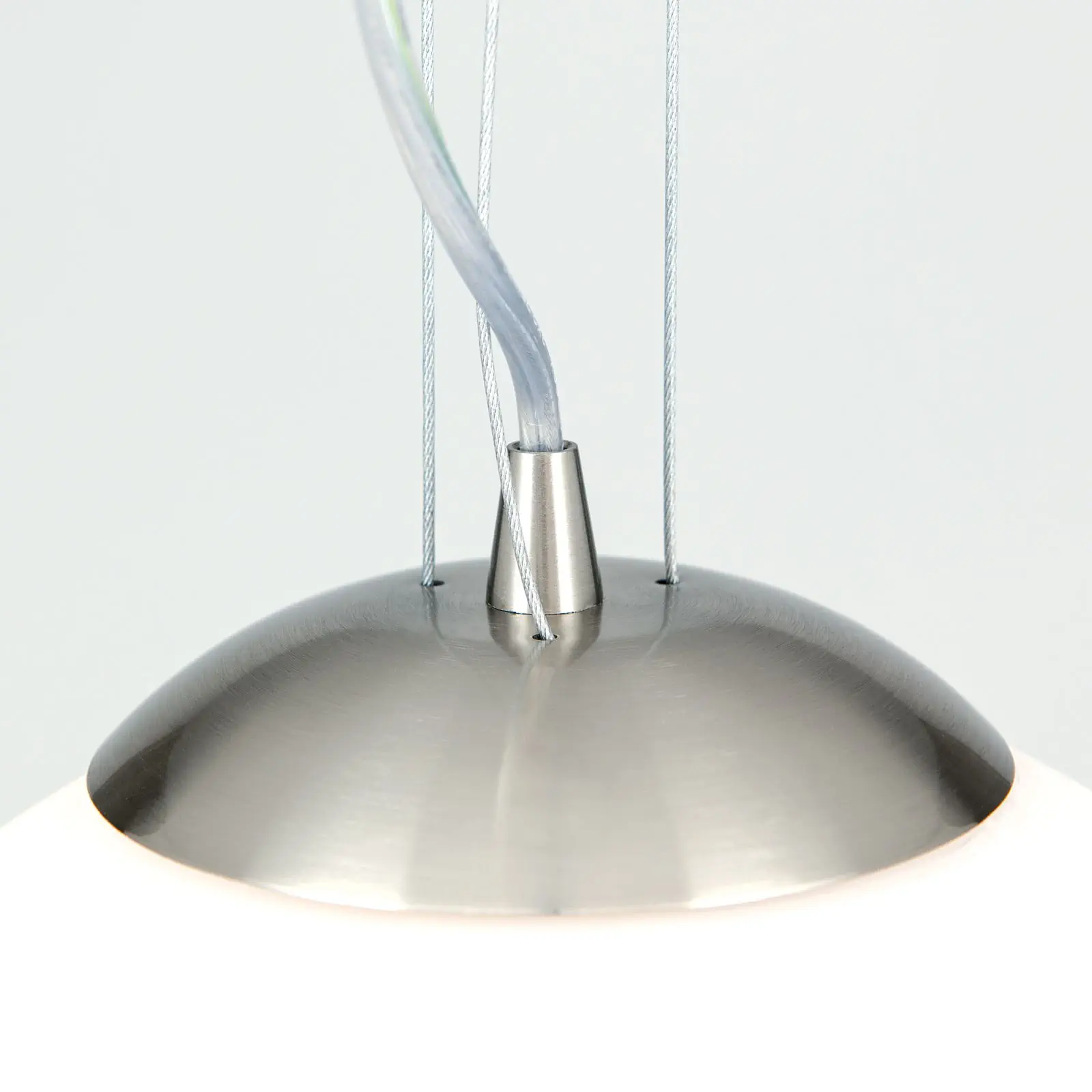 Viseća lampa CONE, saten završna obrada, sa alaska staklom, 40cm - 5