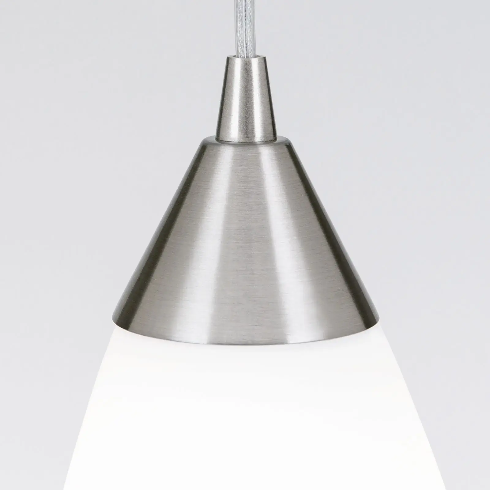 Viseća lampa CONE, saten završna obrada, sa alaska staklom, 15cm - 5