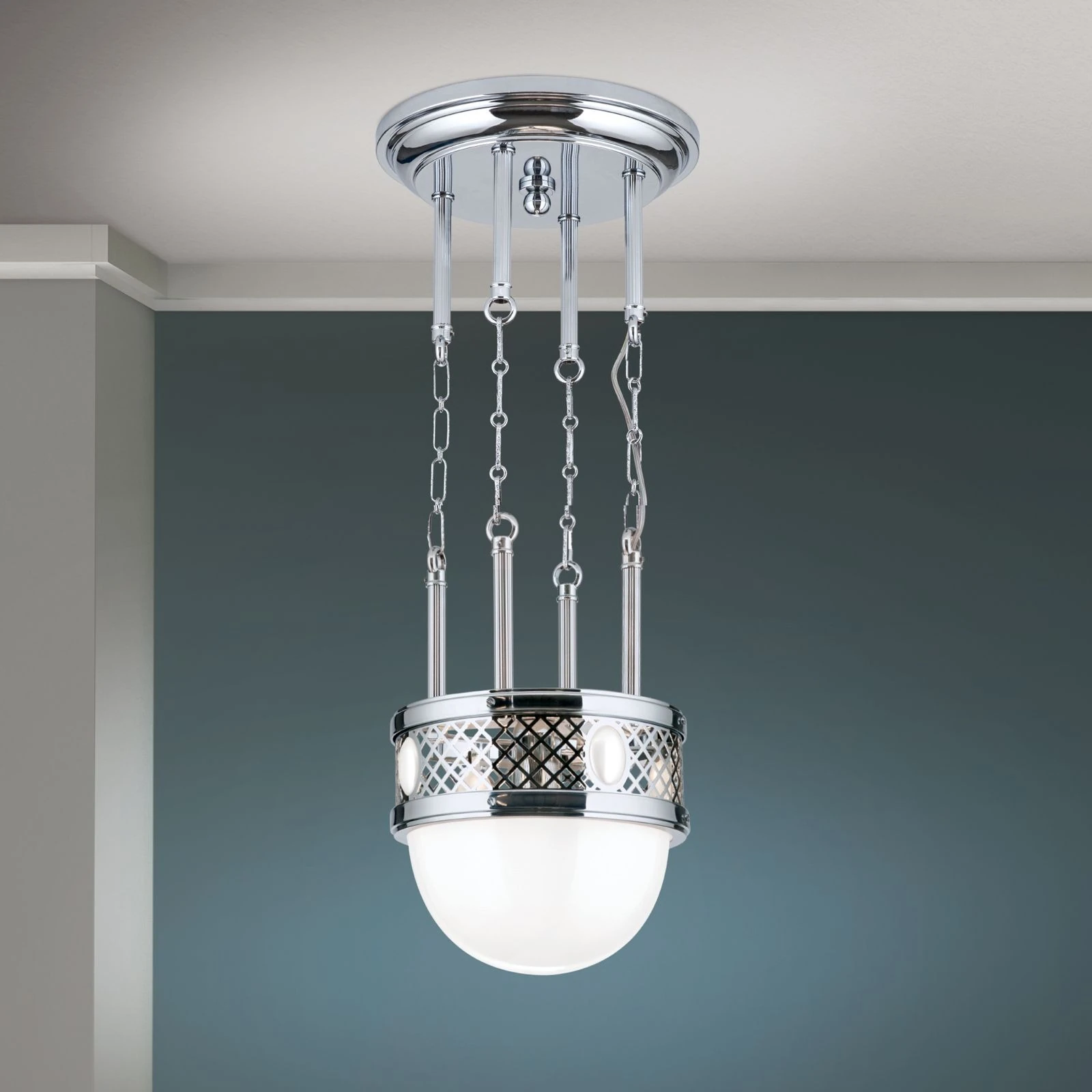 Viseća lampa ALT WIEN, sjajni nikl, 29cm - 2