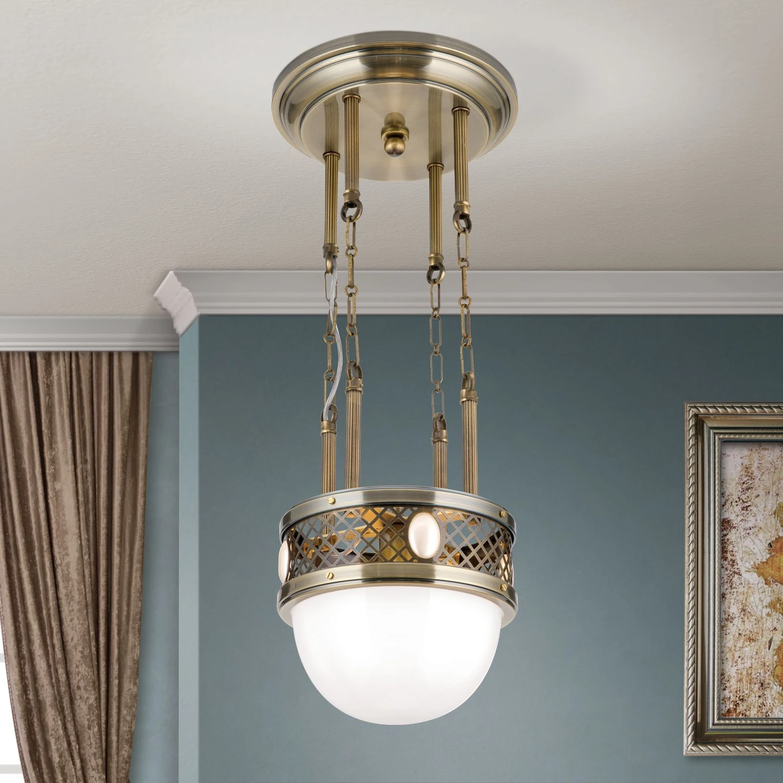 Viseća lampa Alt Wien, antik mesing, 29 cm - 2