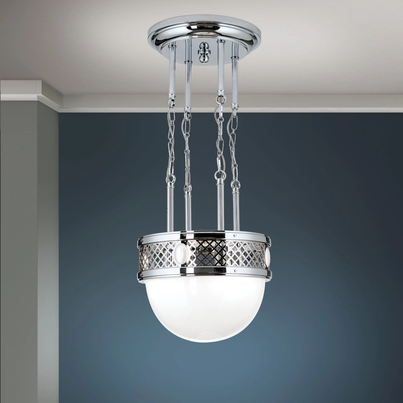 Viseća lampa ALT WIEN, sjajni nikl, 32cm - 1