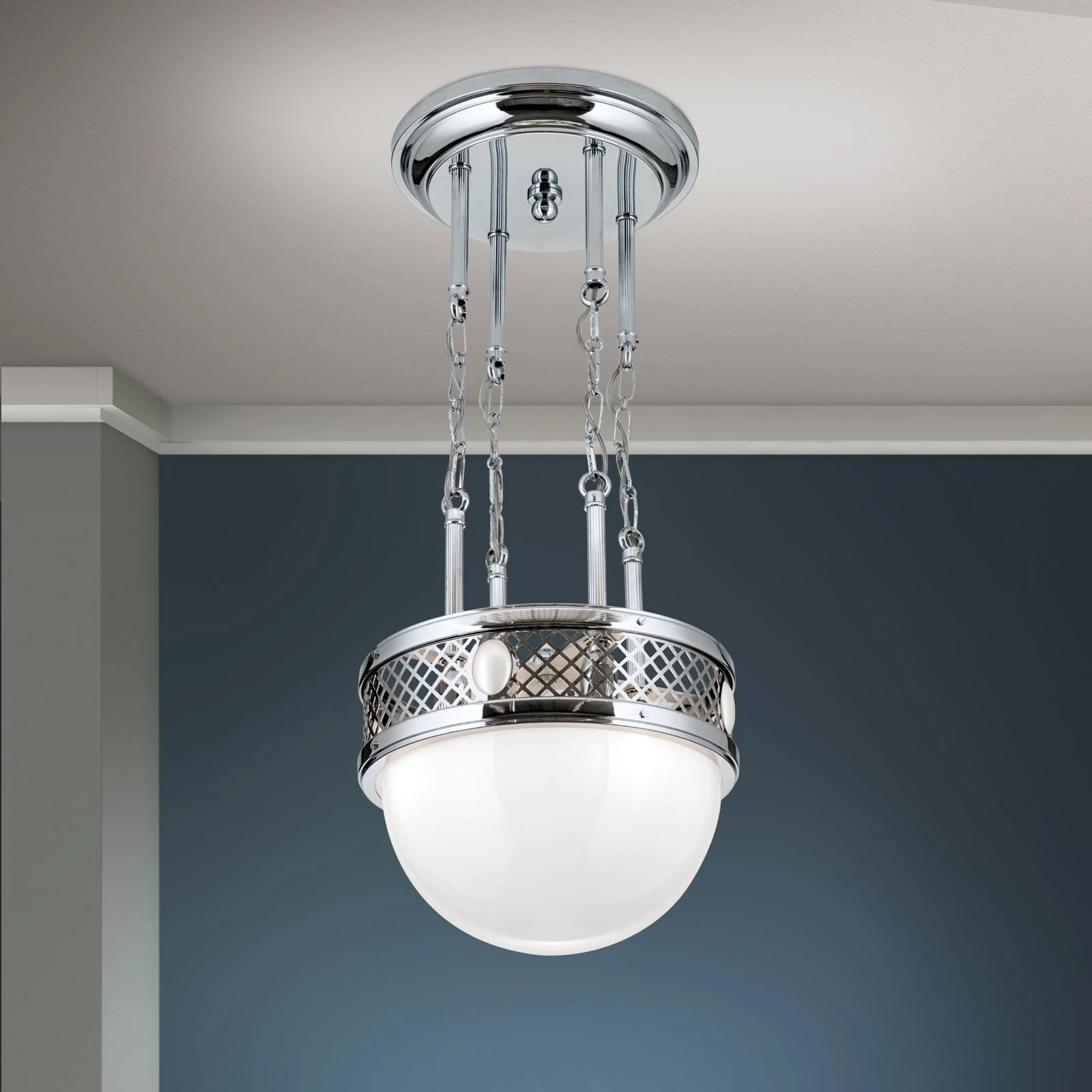 Viseća lampa ALT WIEN, sjajni nikl, 32cm - 2